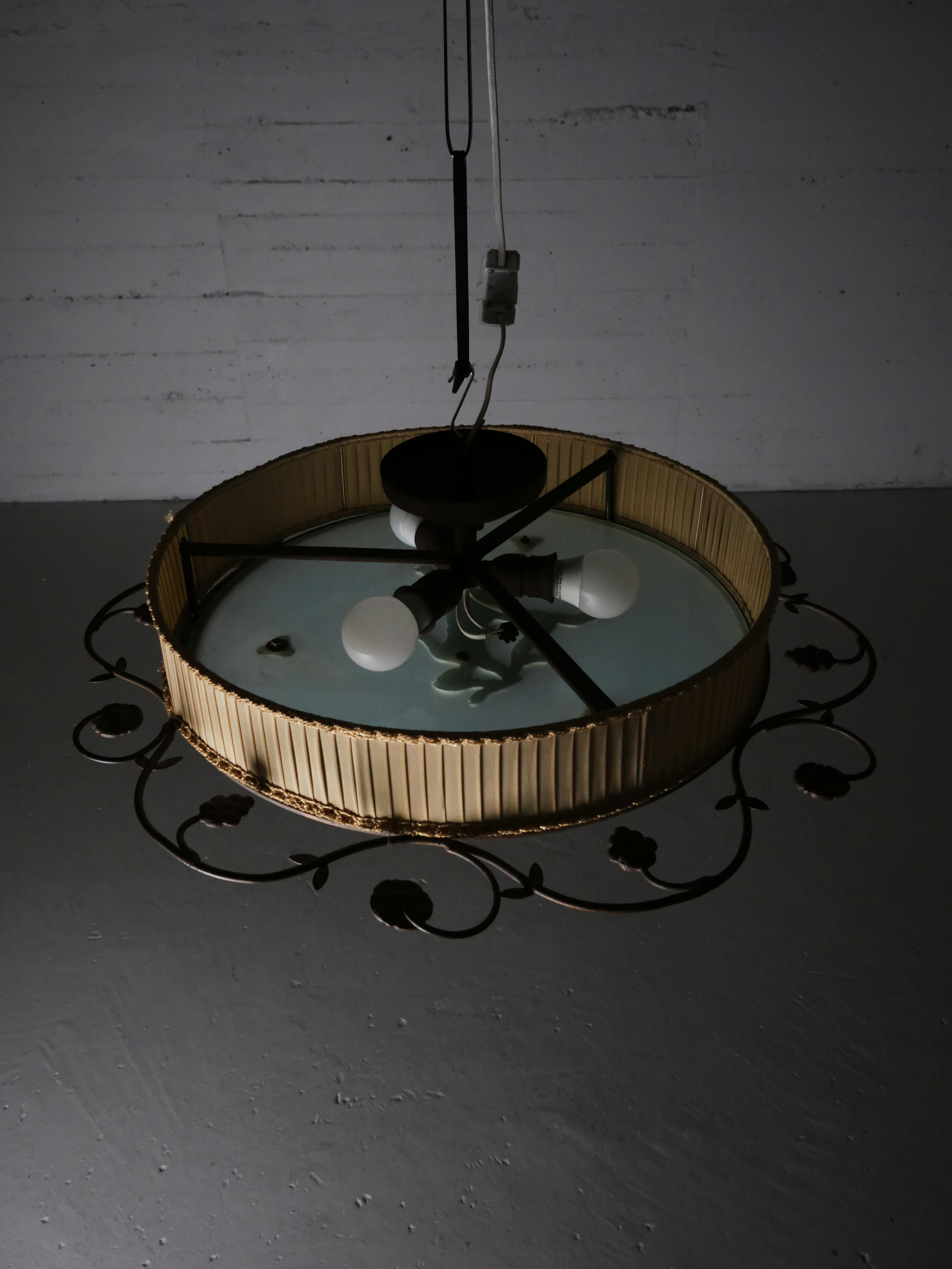 Lampada da soffitto di design svedese di Bjerkås, Svezia, anni '30 in vendita 5