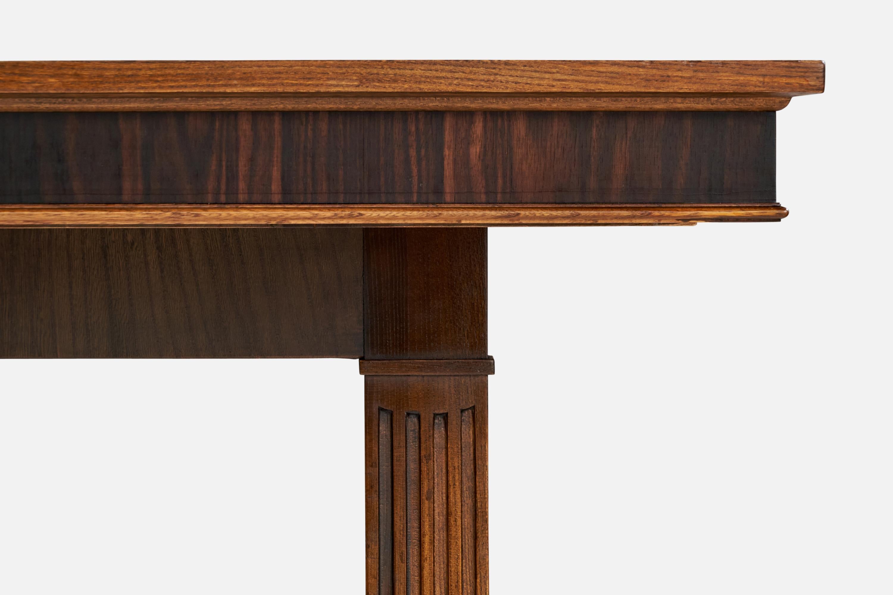 Diseñador sueco, Mesa de centro, Roble, Macassar, Suecia, Años 30 en venta 2
