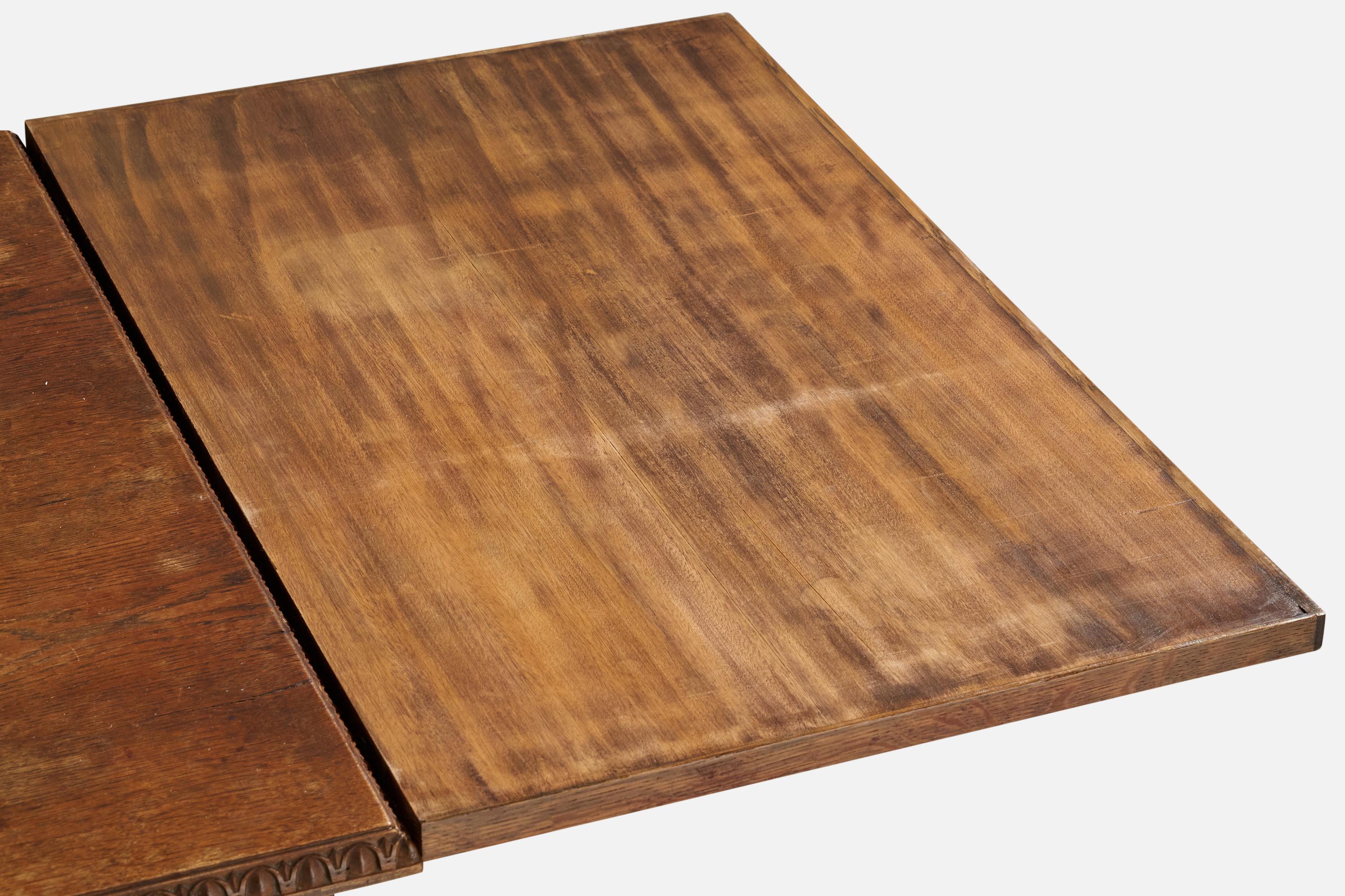 Swedish Designer, Center Table, Oak, Sweden, 1930s For Sale 1