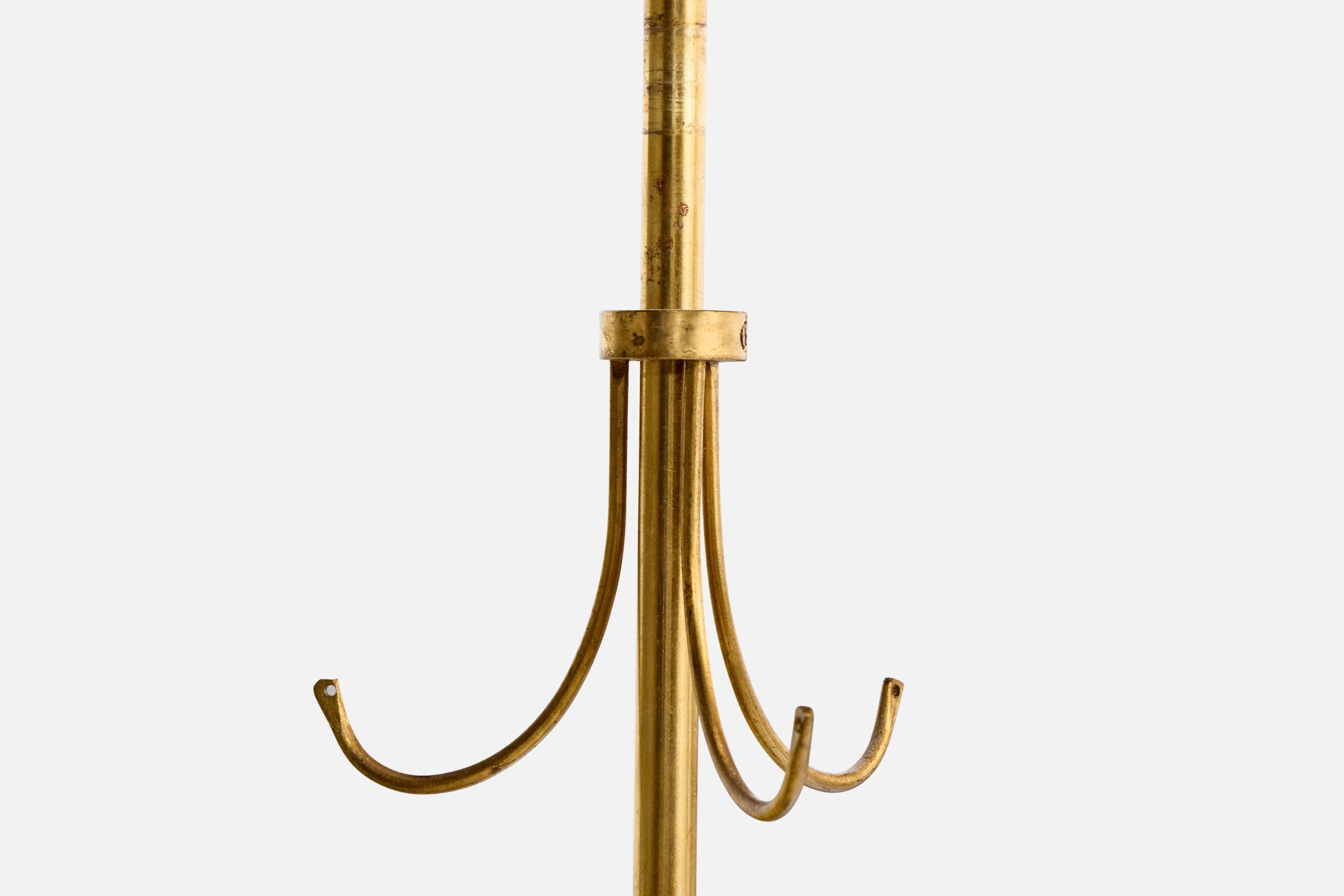 Designer svedese, lampadario, ottone, legno, tessuto, Svezia, anni '1950 in vendita 4