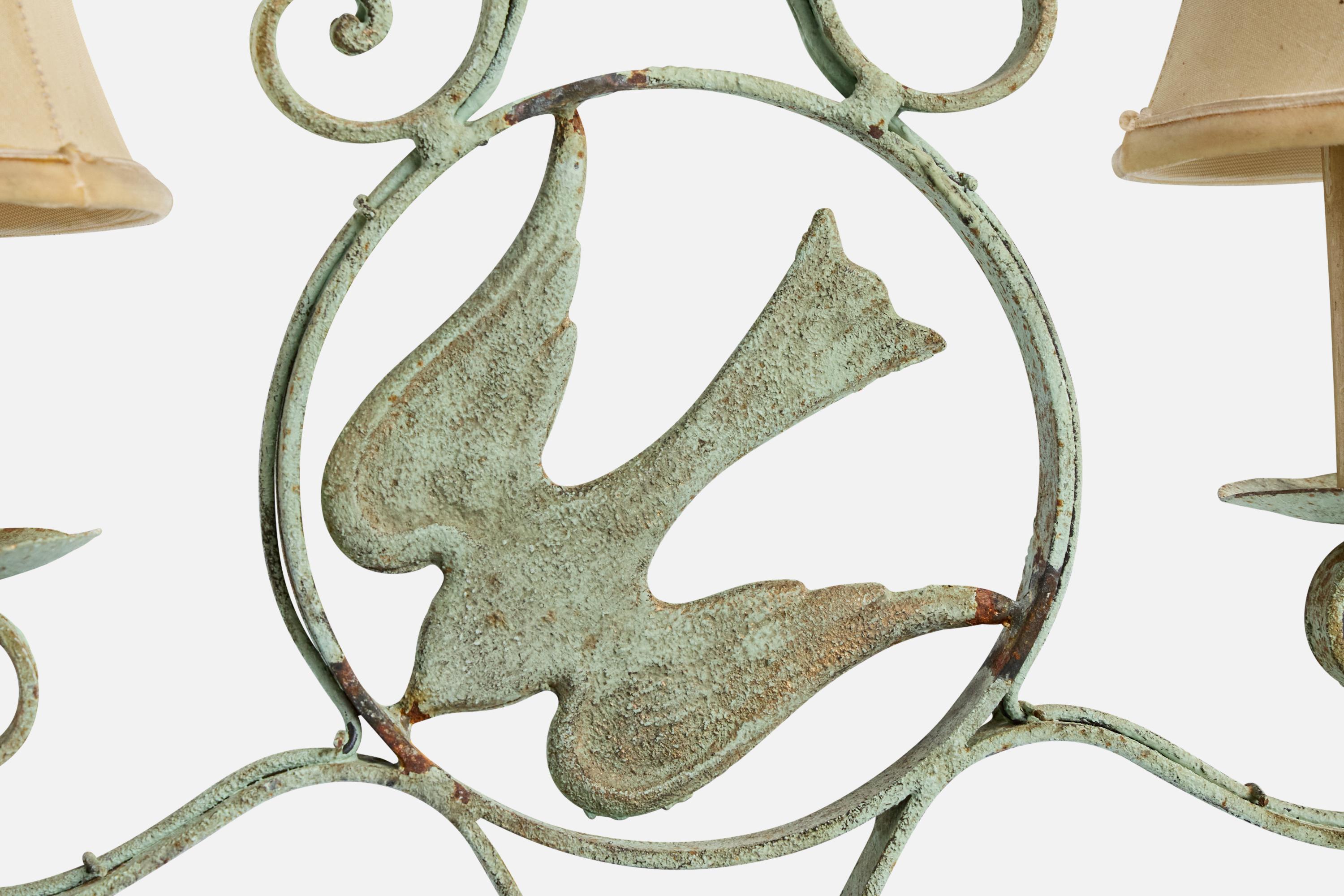 Tissu Designer suédois, lustre, fer, bakélite, tissu, Suède, années 1930 en vente