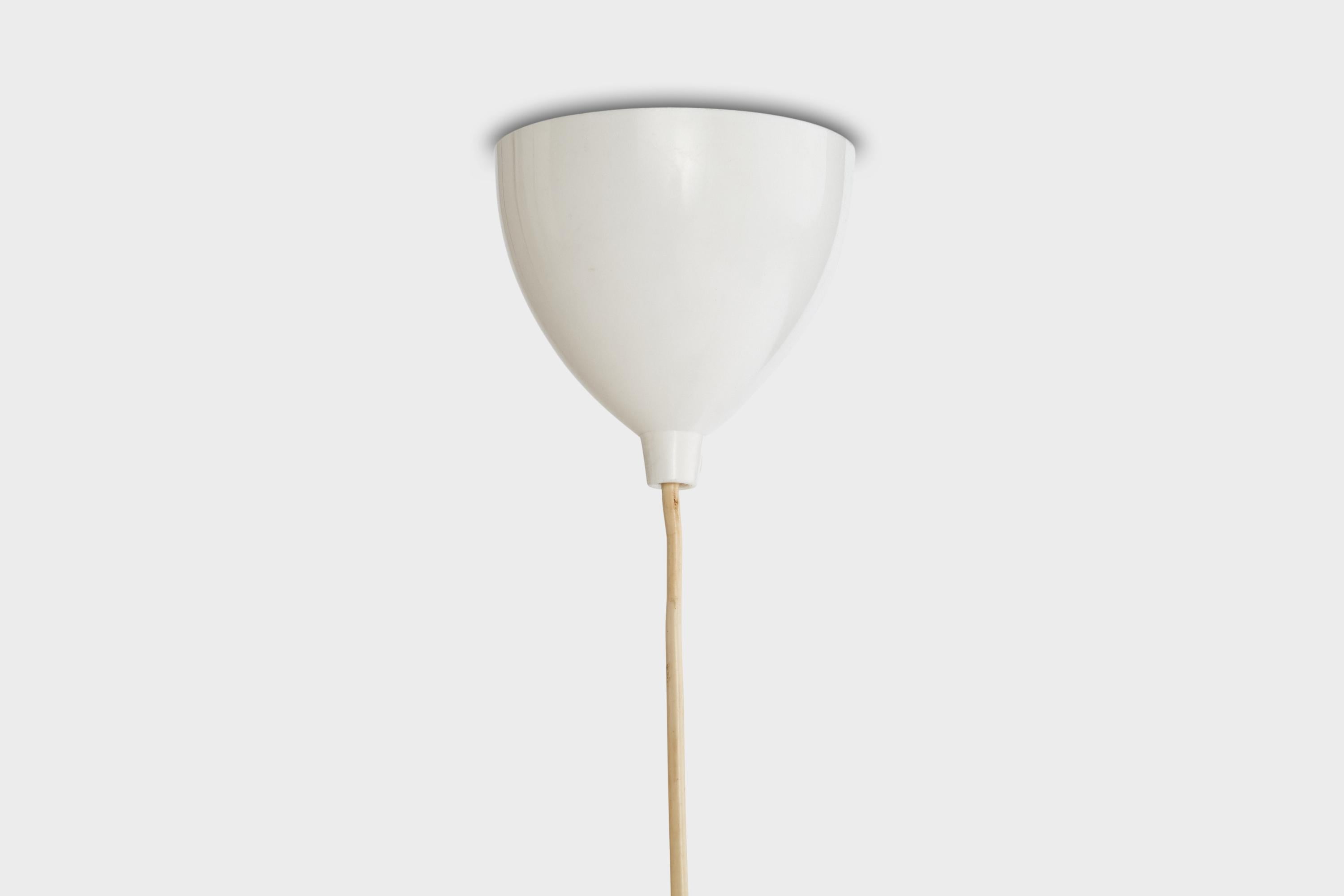 Designer suédois, lustre, pin, verre, Suède, 1970 en vente 3