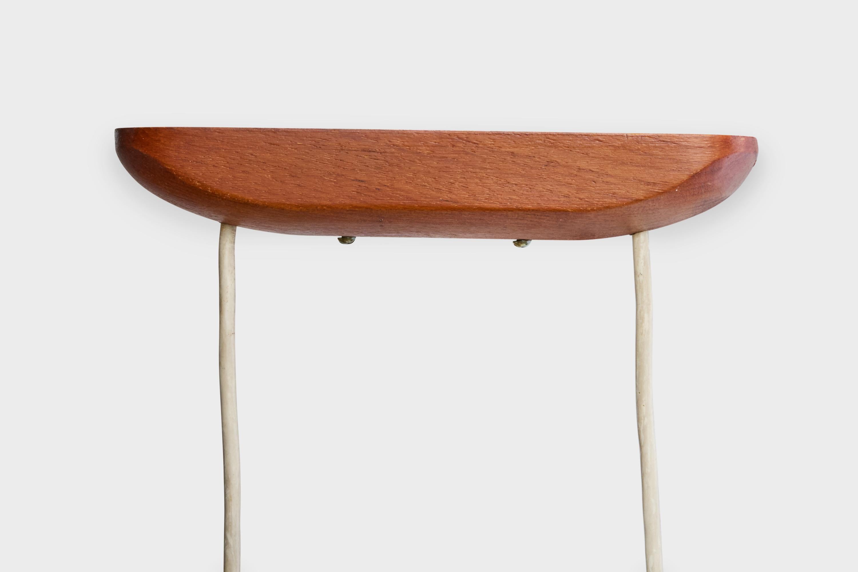 Lampadario di design svedese, teak, ottone, tessuto, Svezia, anni '50 in vendita 2