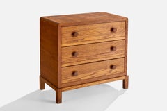 Cassettiera di design danese, Oak, Danimarca, anni '40