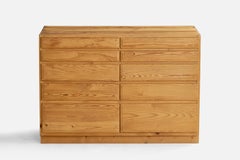 Swedish Designer, Chest of Drawers, Pine, Sweden, 1960s
