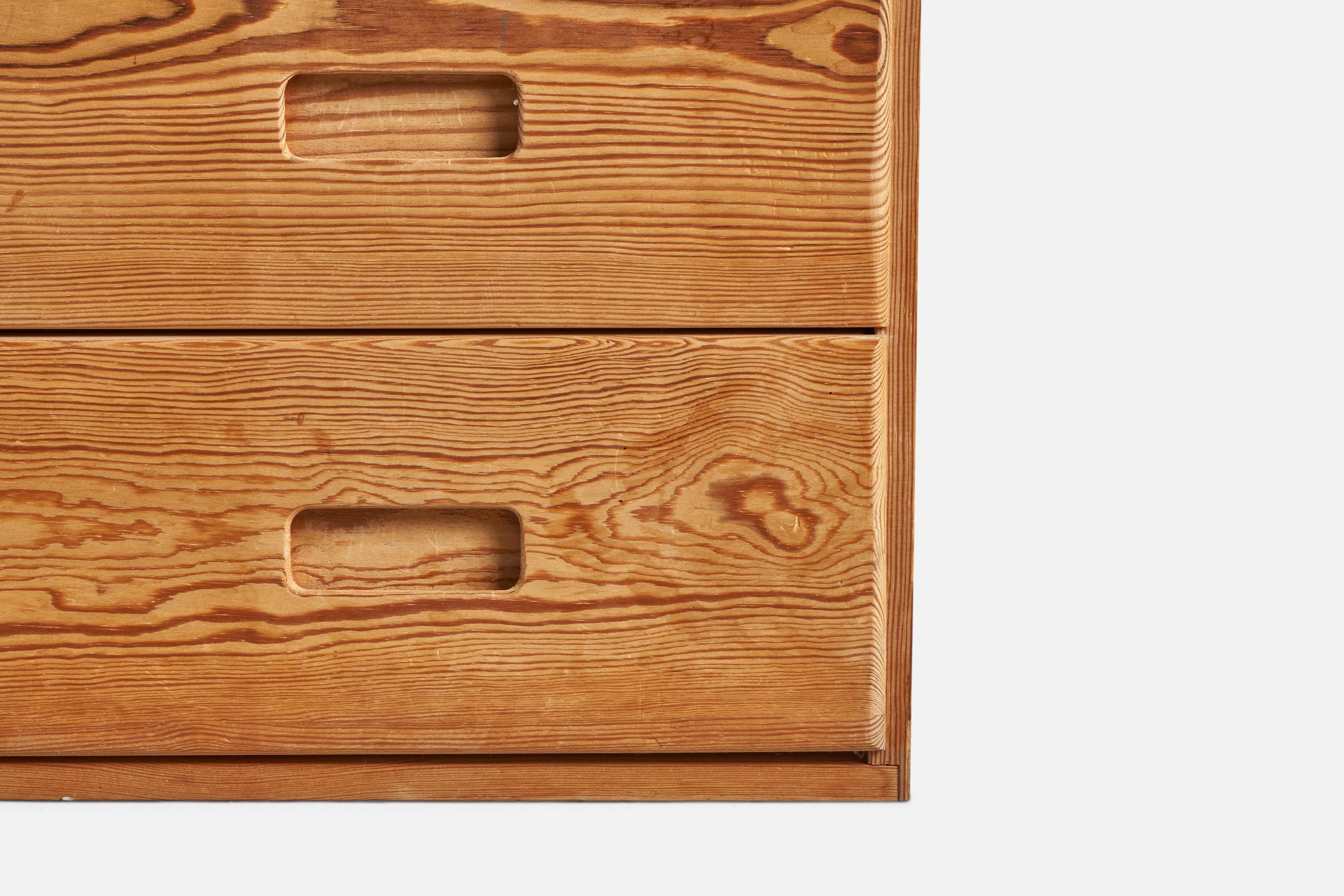 Late 20th Century Swedish Designer, Chest of Drawers, Pine, Sweden, 1970s For Sale