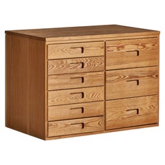 Swedish Designer, Chest of Drawers, Pine, Sweden, 1970s