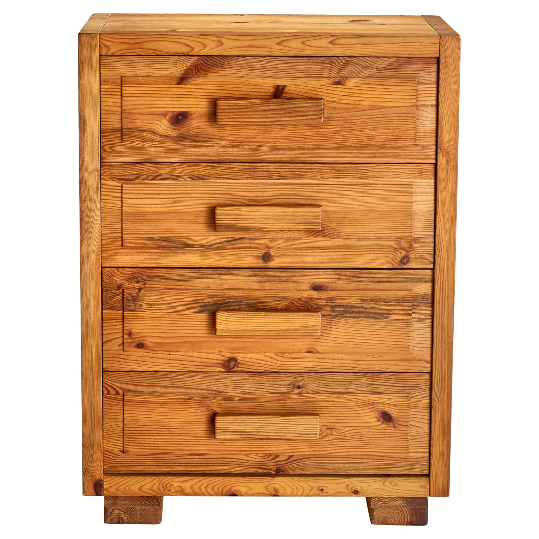 Swedish Designer, Chest of Drawers, Pine, Sweden, 1970s