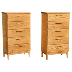 Swedish Designer, Chests of Drawers, Pine, Sweden, 1970s