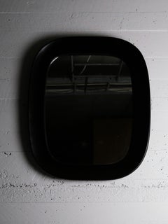 Swedish designer chunky wall mirror, Glas & Trä, Hovmantorp, Sweden, 1950s