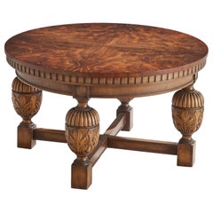 Swedish Designer, Coffee Table, Birch, Sweden, 1930s