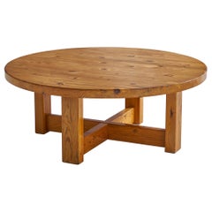 Swedish Designer, Coffee Table, Pine, Sweden, 1960s