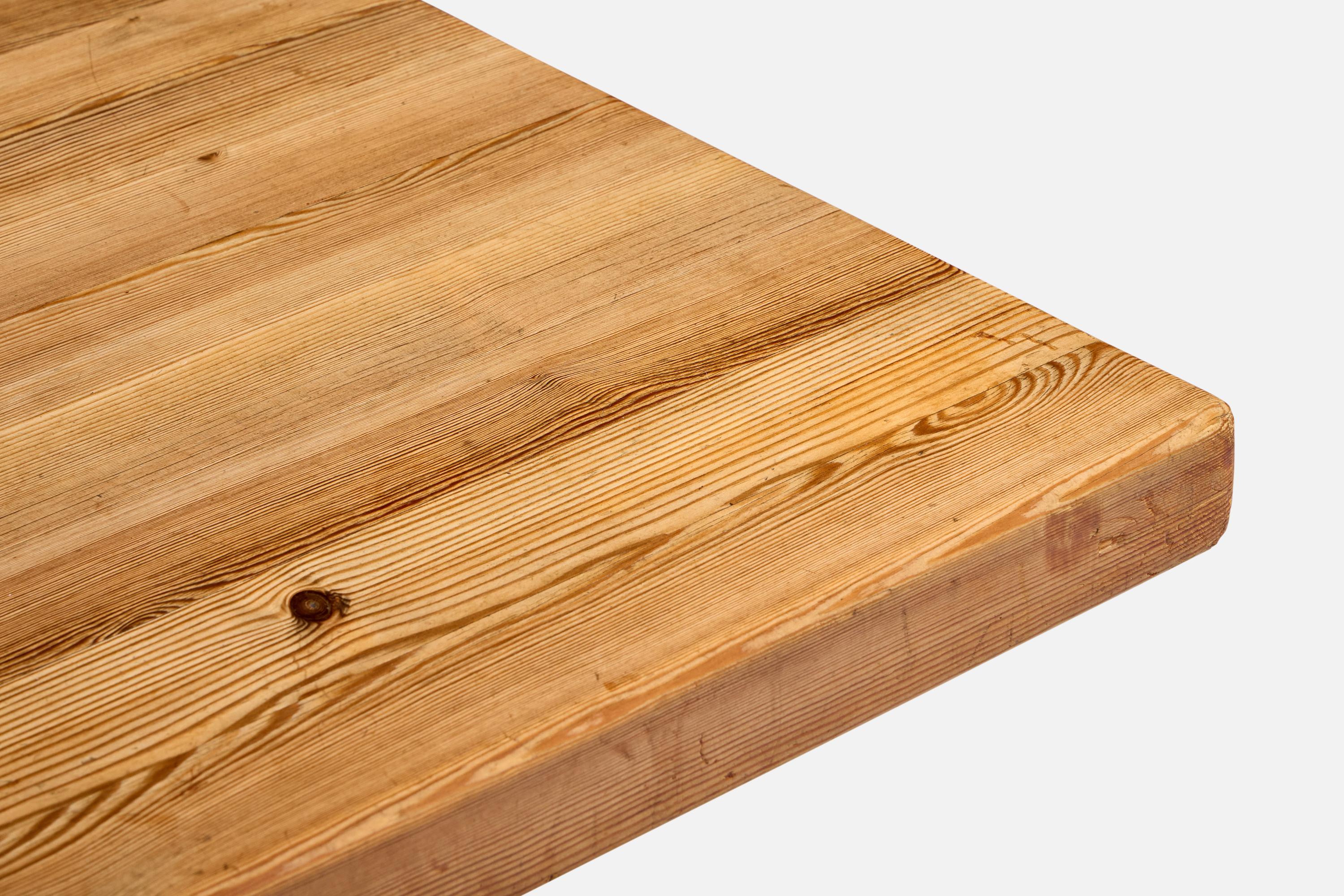 Swedish Designer, Coffee Table, Pine, Sweden, 1970s For Sale 2