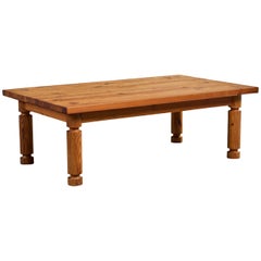 Swedish Designer, Coffee Table, Pine, Sweden, 1970s