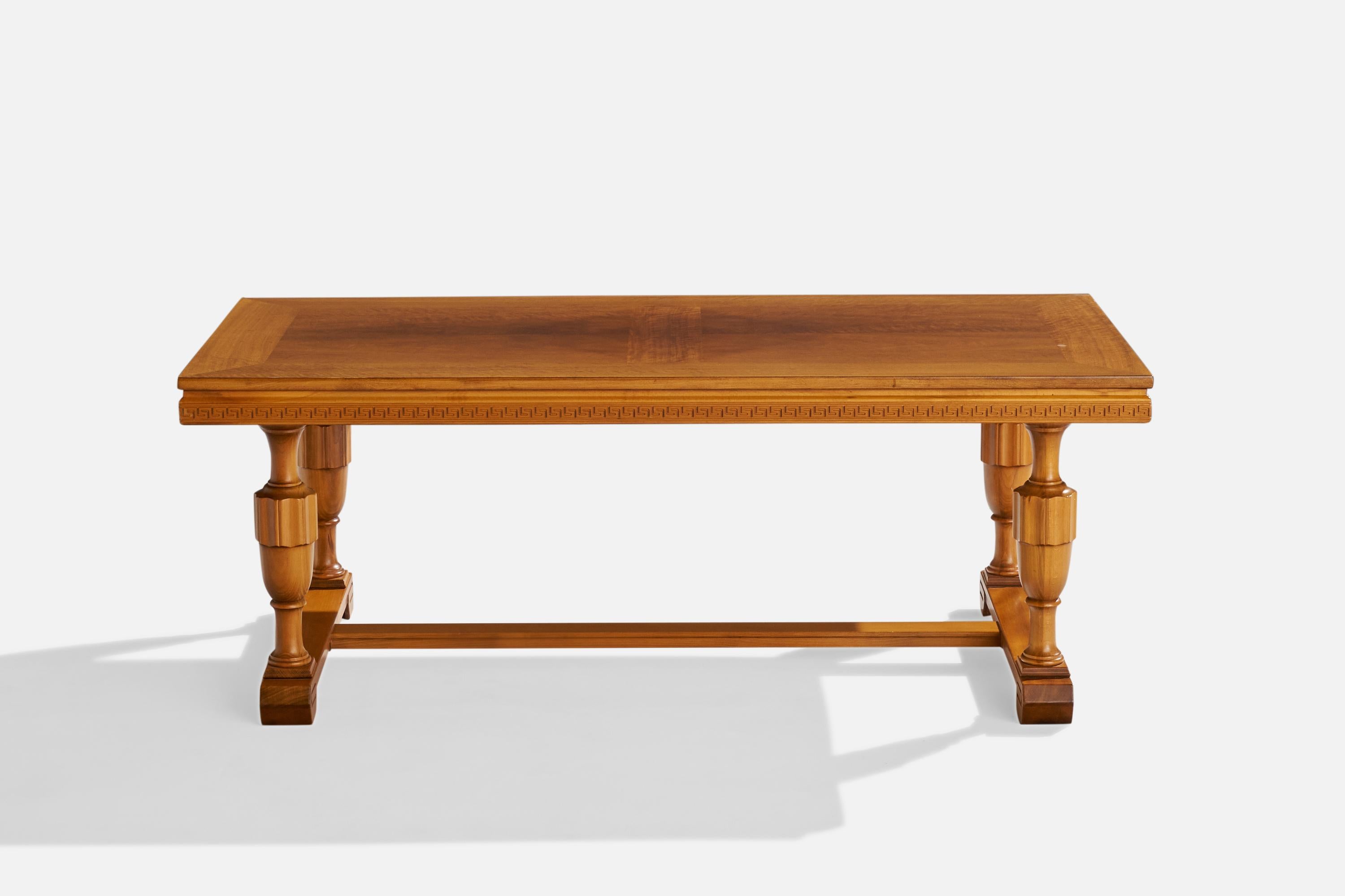 Swedish Designer, Coffee Table, Wood, Sweden, 1930s In Good Condition For Sale In High Point, NC
