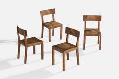 Schwedischer Designer, Esszimmerstühle, Birke, Schweden, 1930er Jahre