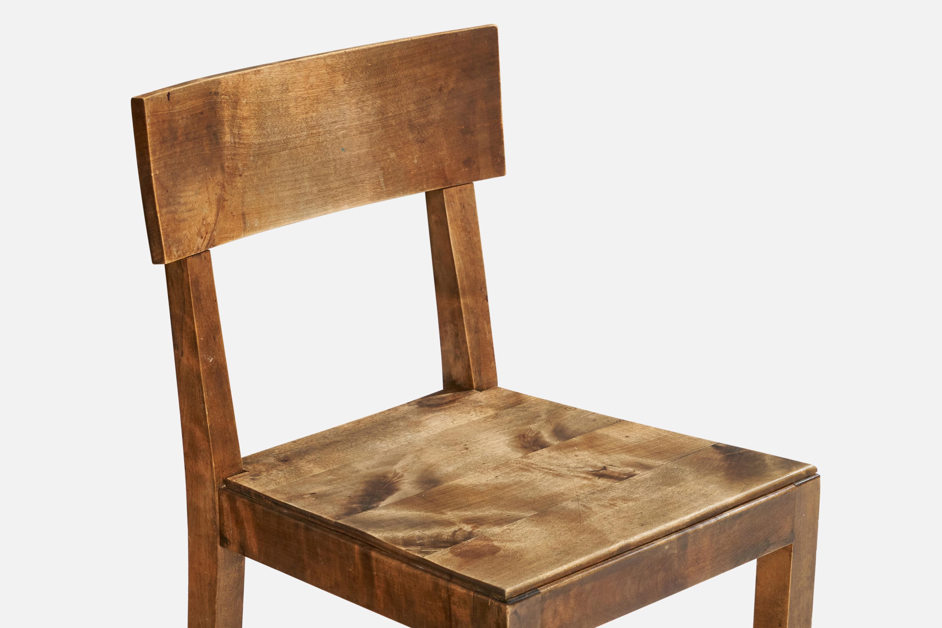 Swedish Designer, Dining Chairs, Birch, Sweden, 1930s For Sale 2