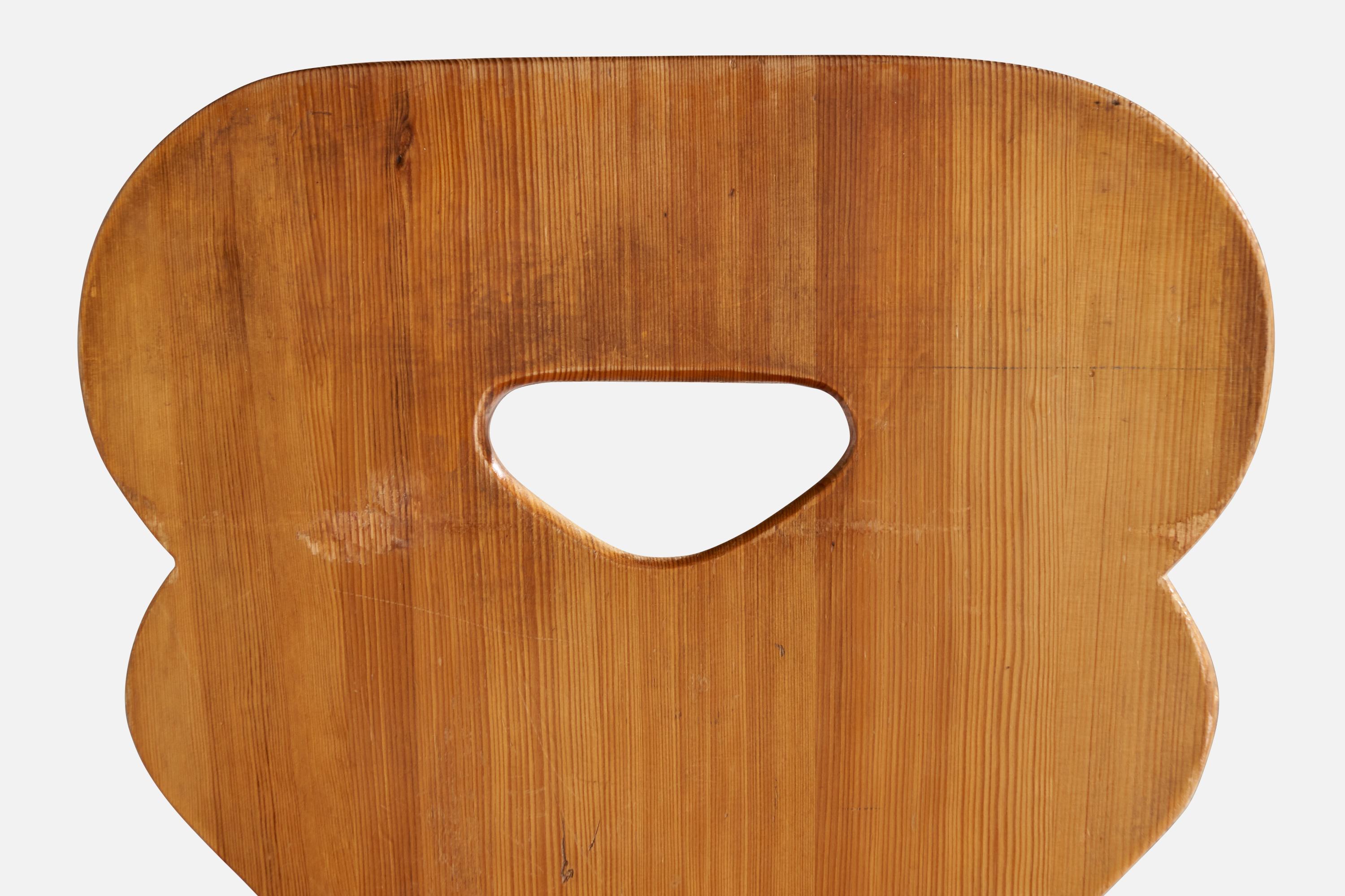 Designer suédois, chaises de salle à manger, pin, Suède, 1970 en vente 9