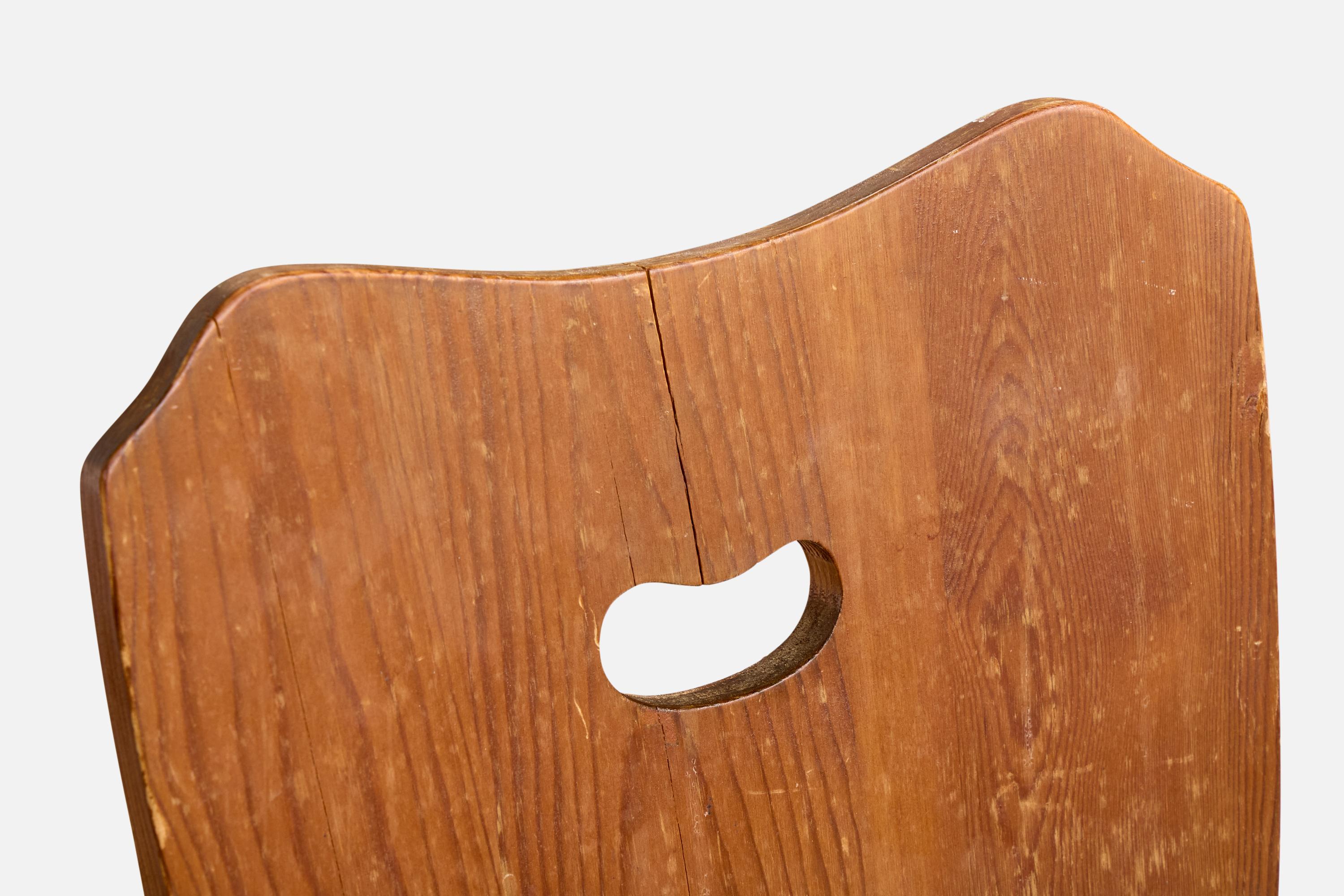 Designer suédois, chaises de salle à manger, pin, Suède, années 1960 en vente 7