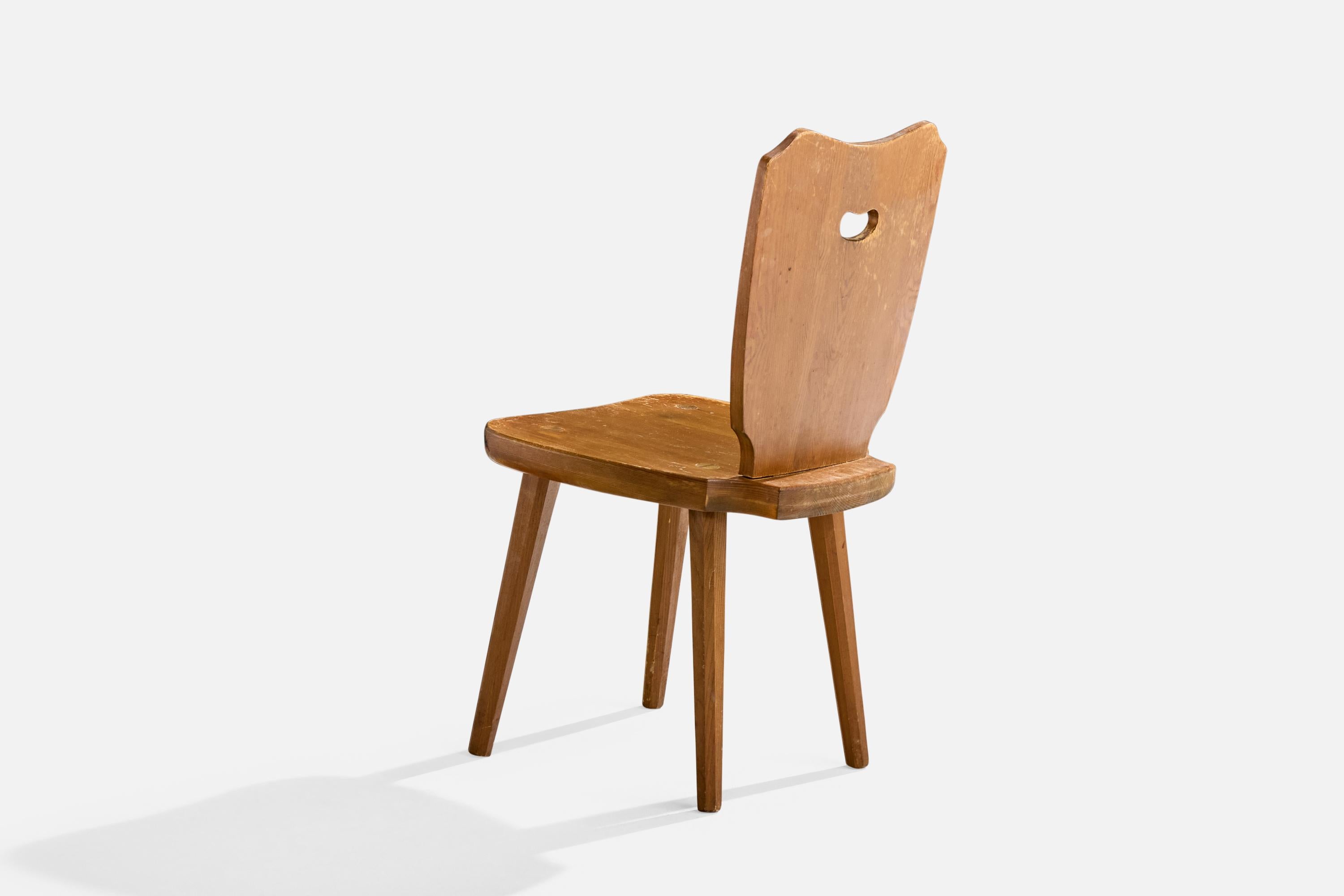 Pin Designer suédois, chaises de salle à manger, pin, Suède, années 1960 en vente