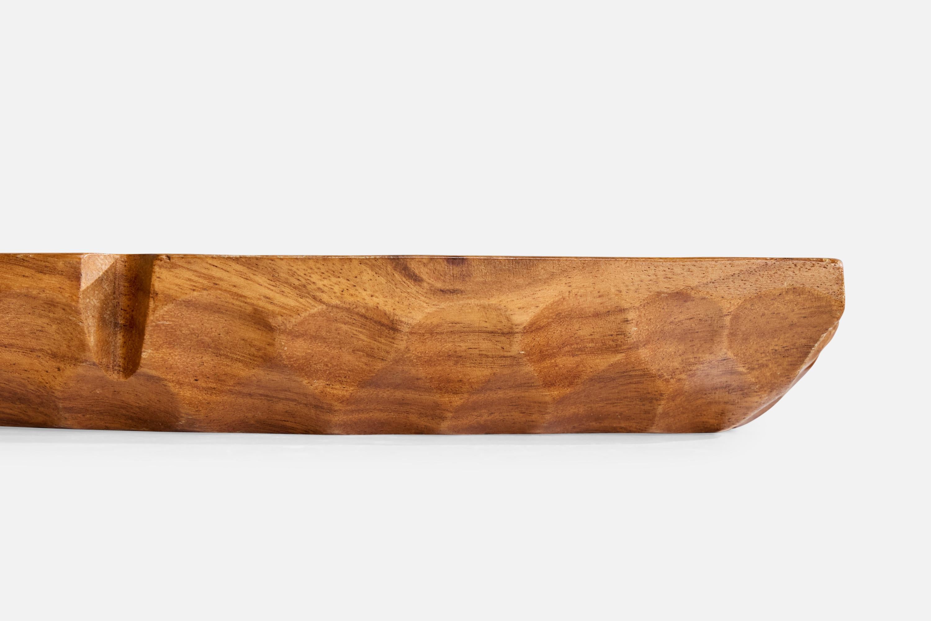 Piatto di design svedese, Teak, Svezia, anni '50 in vendita 1
