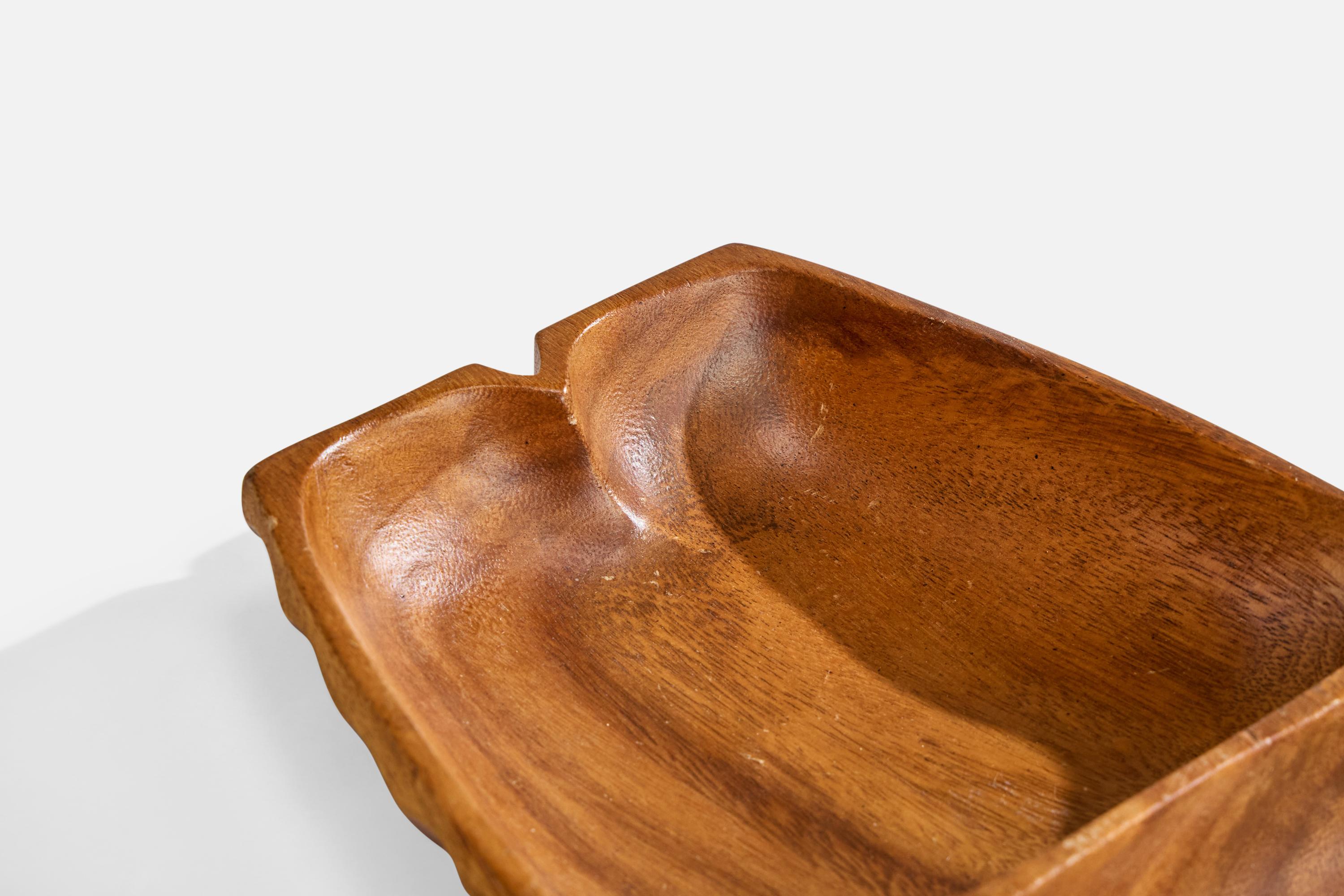 Piatto di design svedese, Teak, Svezia, anni '50 in vendita 2