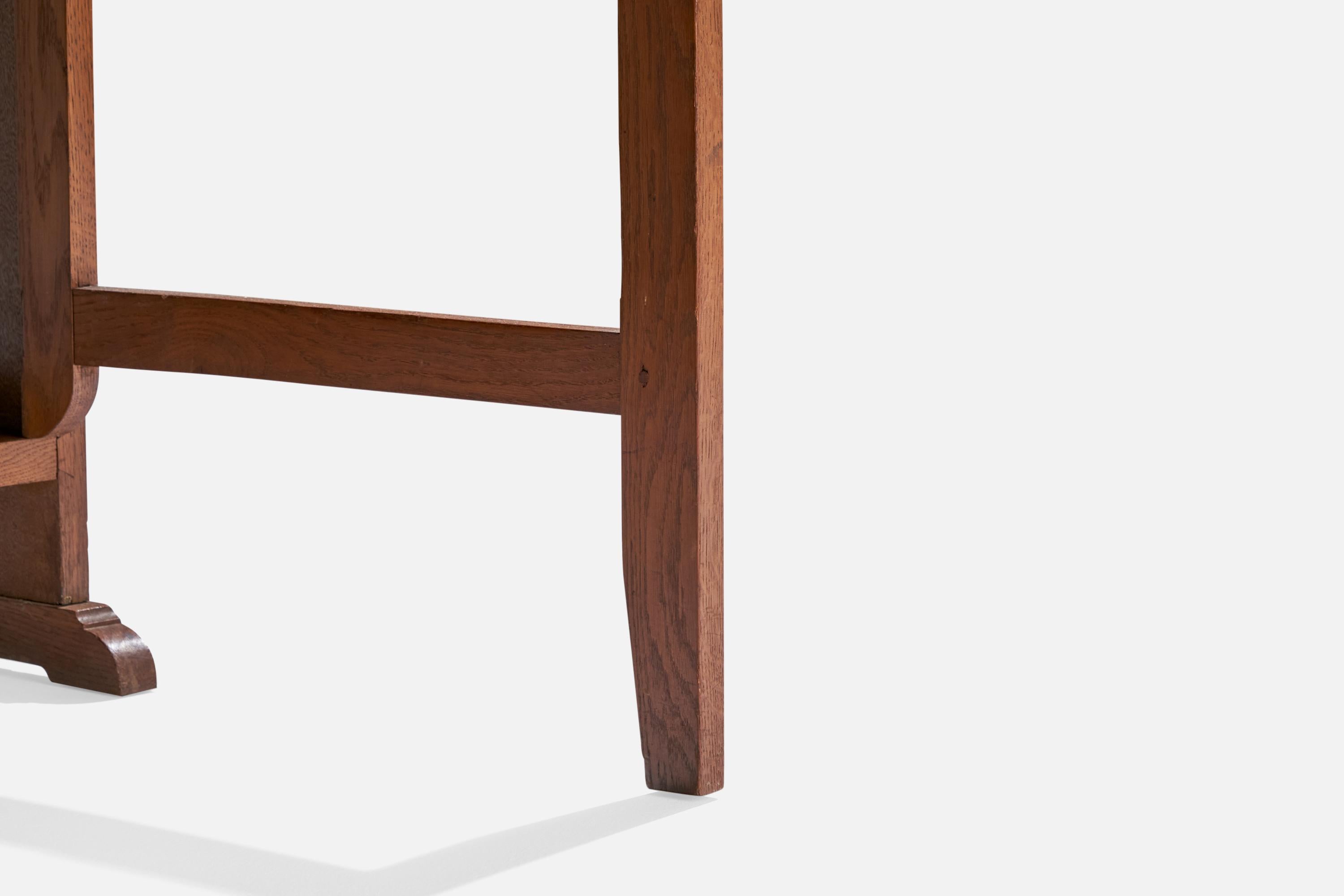 Quercia Designer svedese, Tavolo con ante a ribalta, Oak, Svezia, anni '40 in vendita