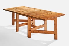 Swedish Designer, Drop-Leaf Table, Pine, Sweden, 1970s