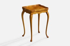 Swedish Designer, End Table, Wood, Sweden, 1930s