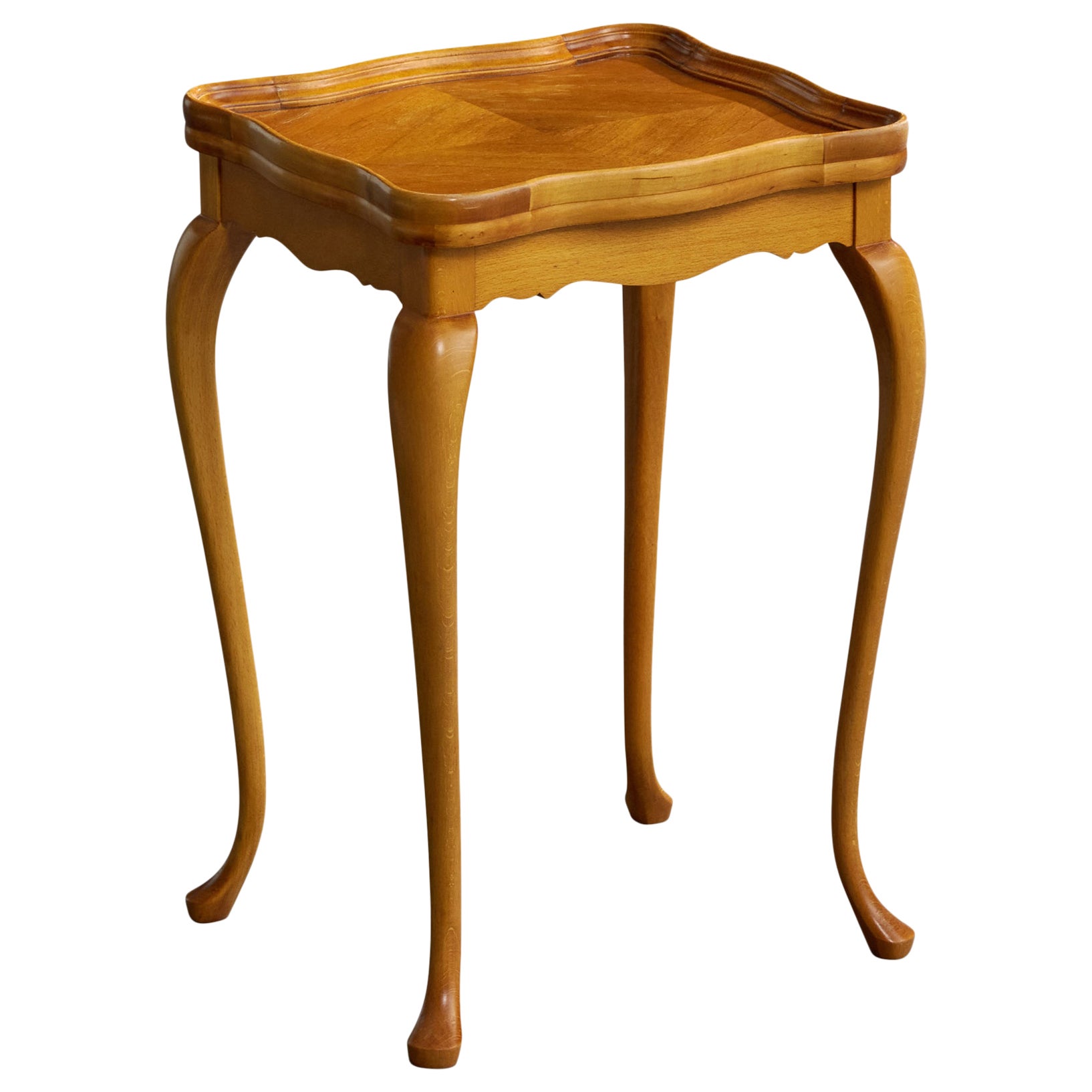 Swedish Designer, End Table, Wood, Sweden, 1930s