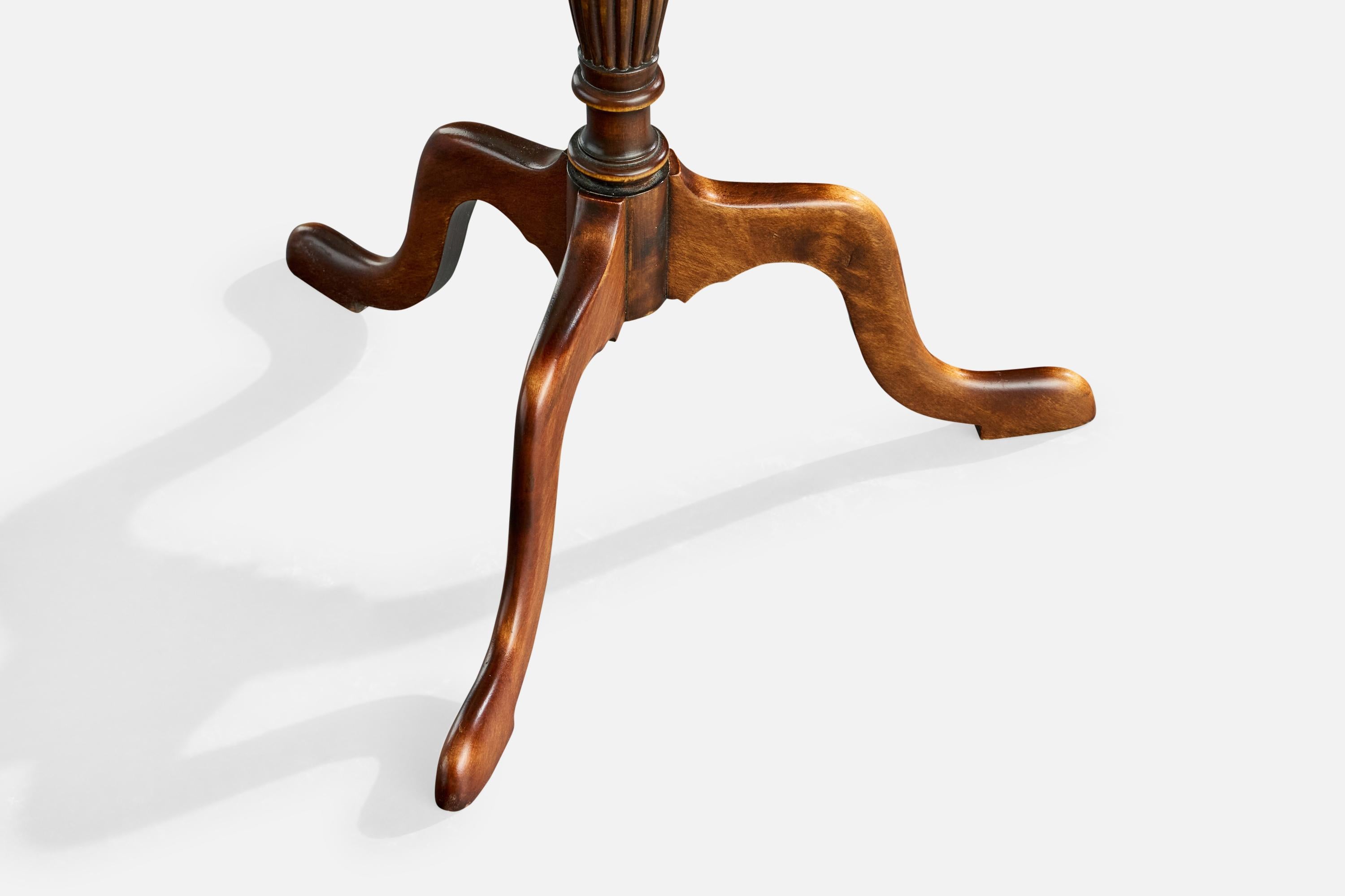 Swedish Designer, End Tables, Birch, Burl, Sweden, 1930s For Sale 5