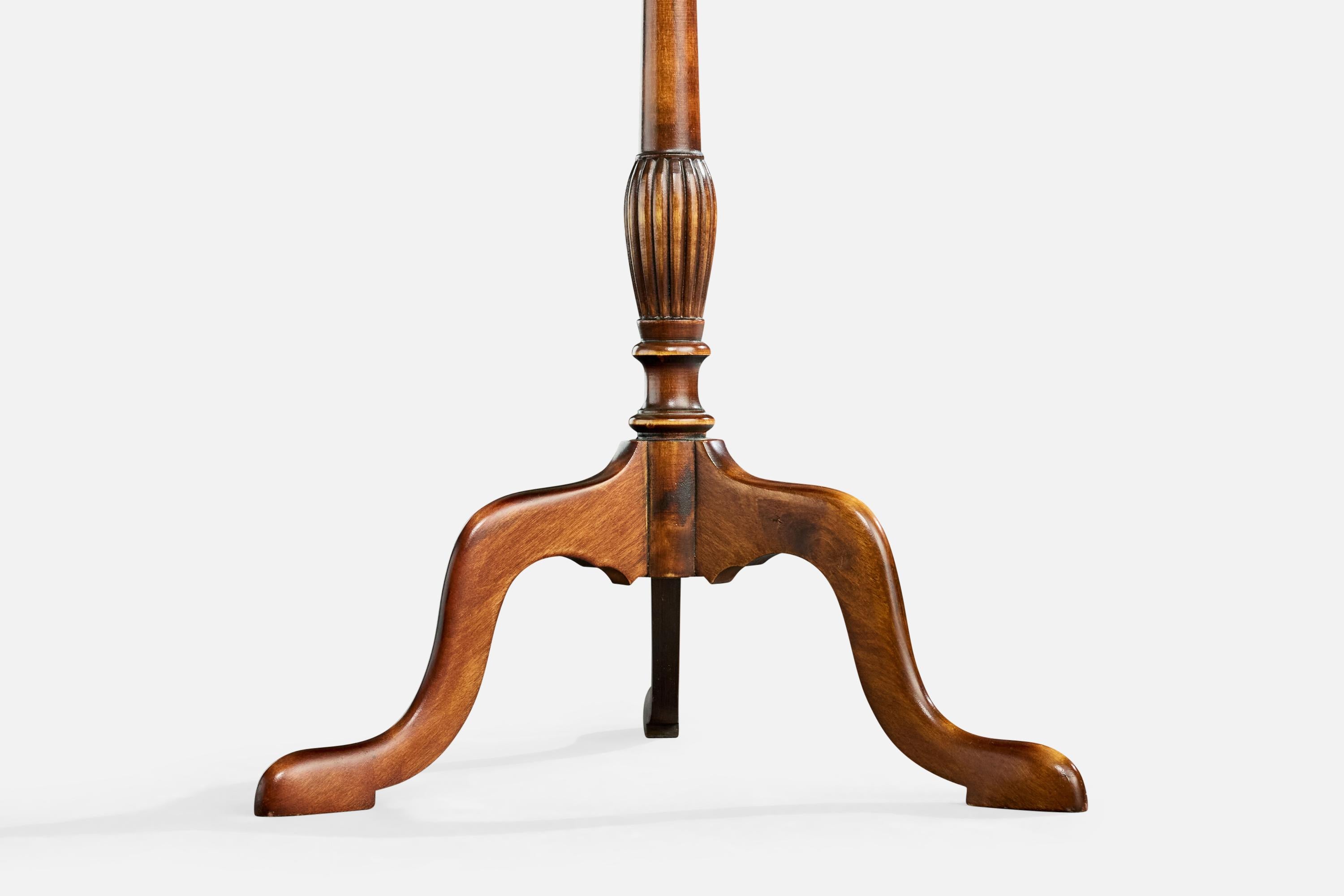 Swedish Designer, End Tables, Birch, Burl, Sweden, 1930s For Sale 6