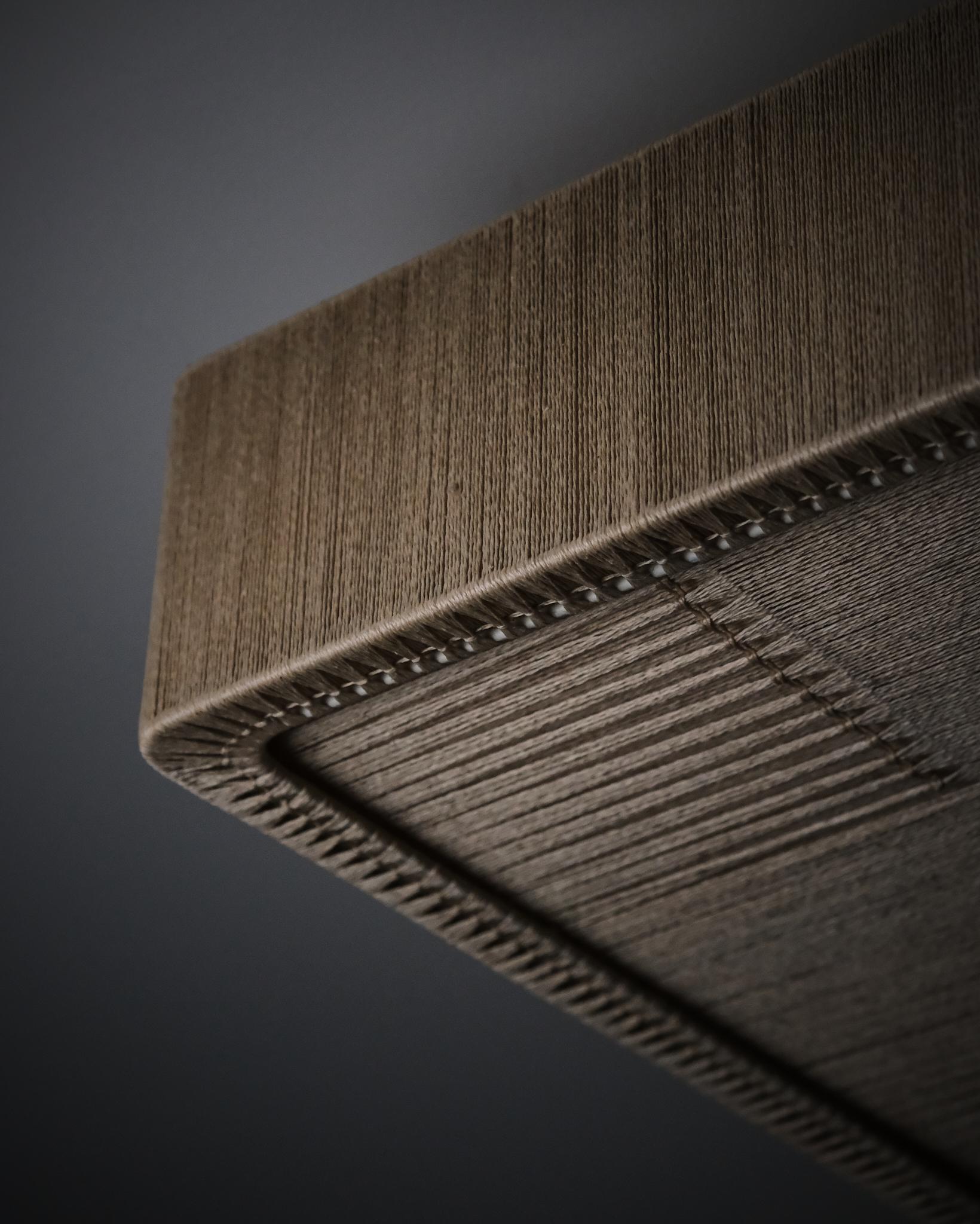 Swedish designer fabric ceiling lamp, 1960s In Good Condition For Sale In Eskilstuna, SE