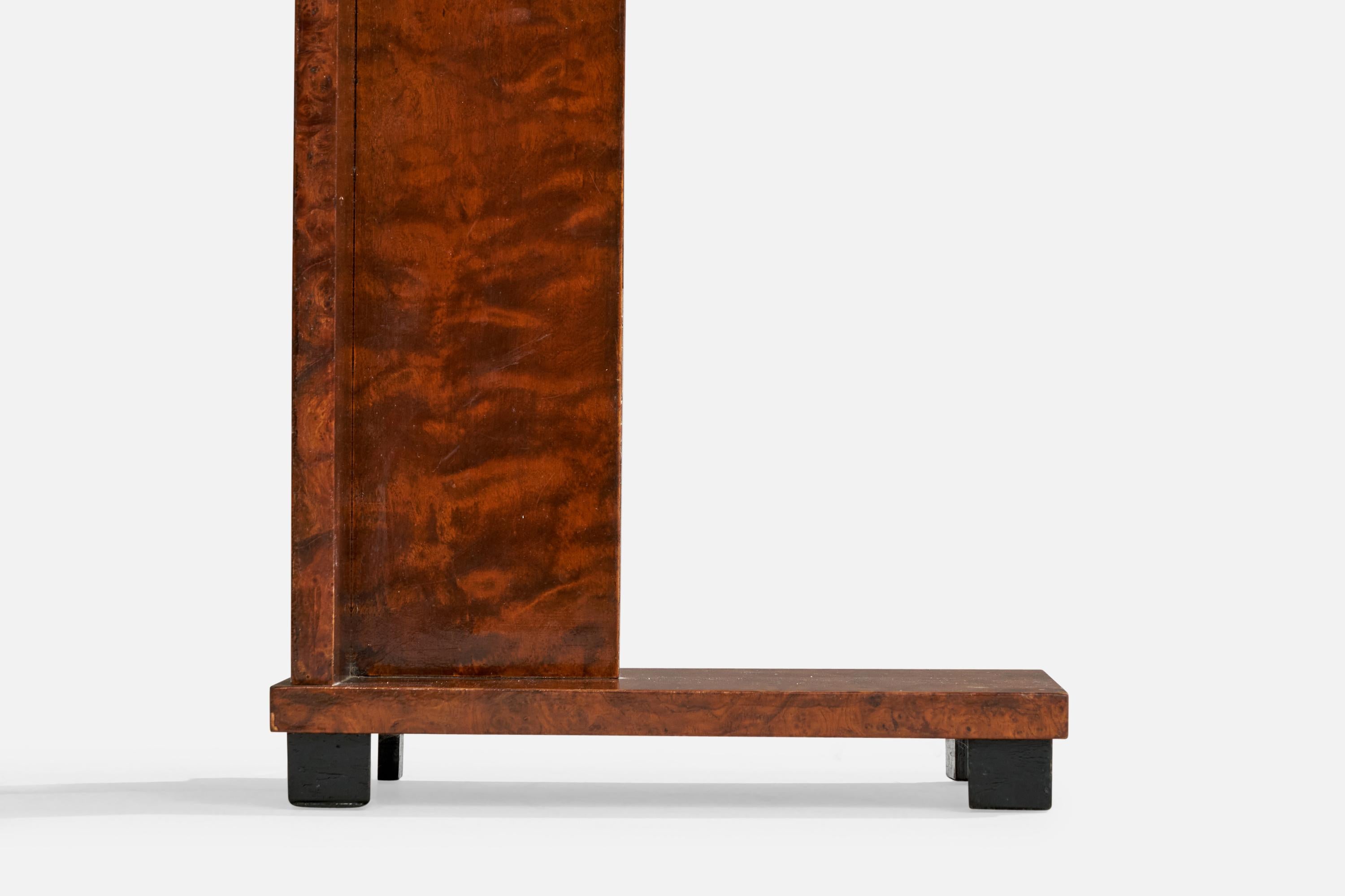 Suédois Designer suédois, lampadaire, bouleau, laiton, tissu, Suède, années 1930 en vente