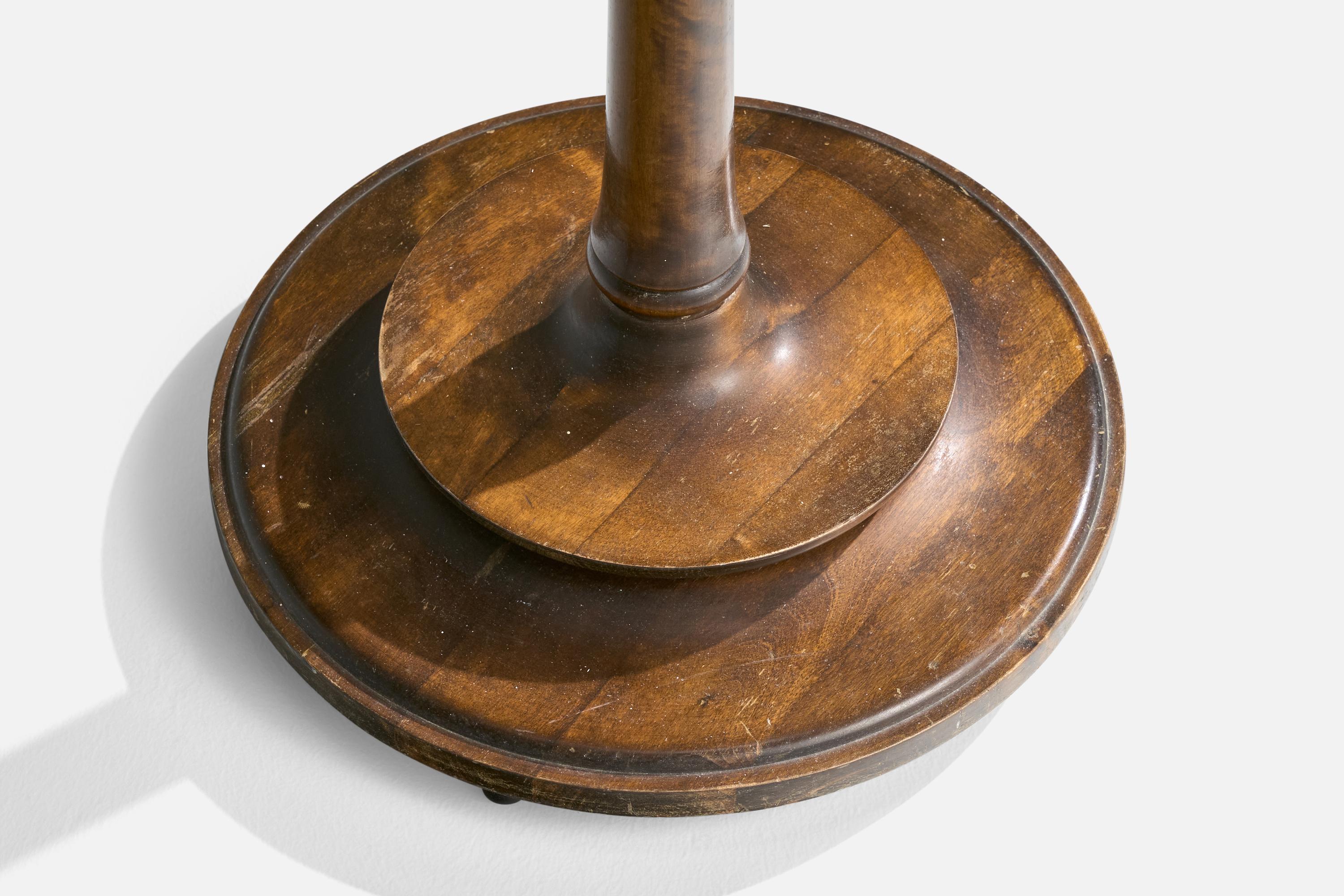 Designer suédois, lampadaire, bouleau, tissu, Suède, années 1920 en vente 4
