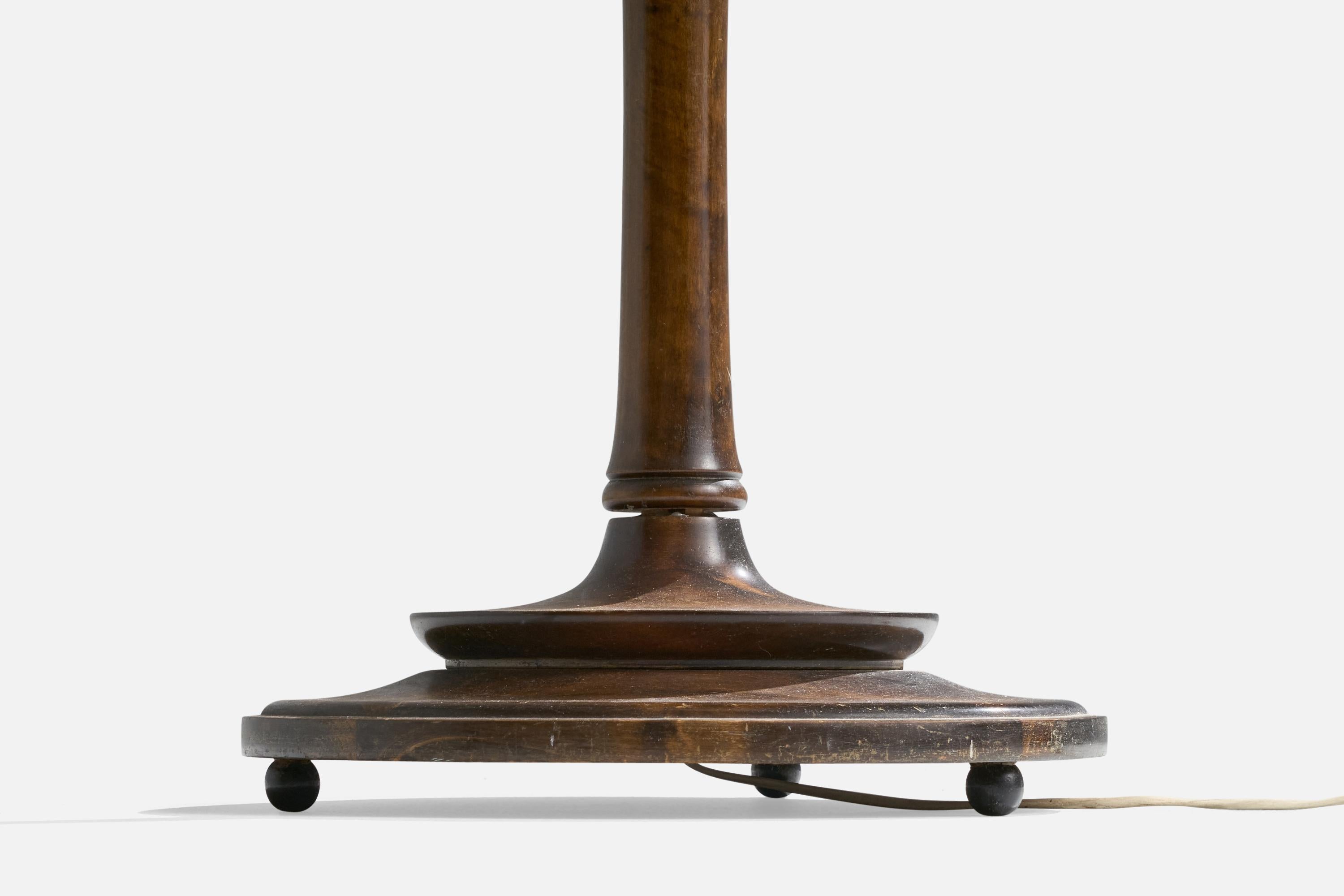 Suédois Designer suédois, lampadaire, bouleau, tissu, Suède, années 1920 en vente