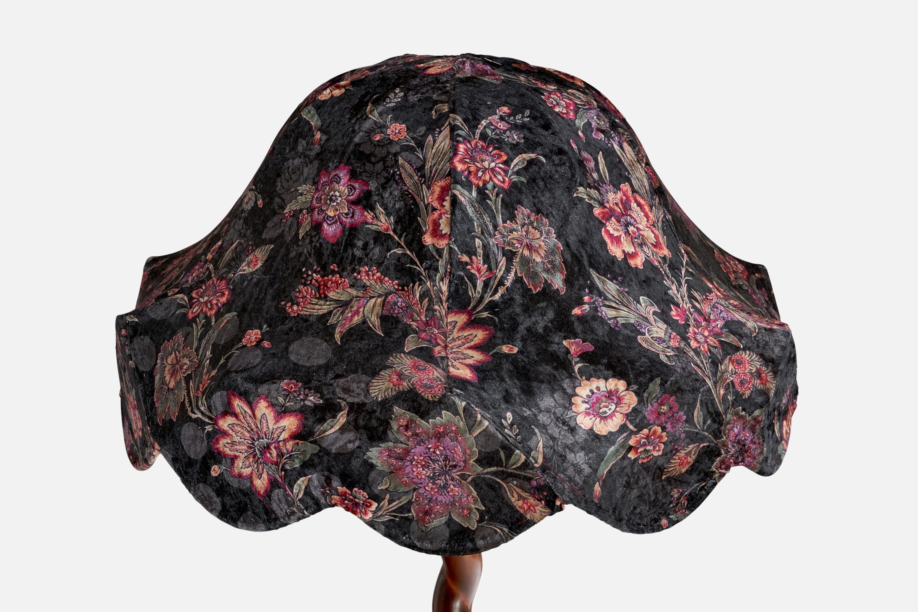 Suédois Designer suédois, lampadaire, bouleau, tissu, Suède, années 1920 en vente