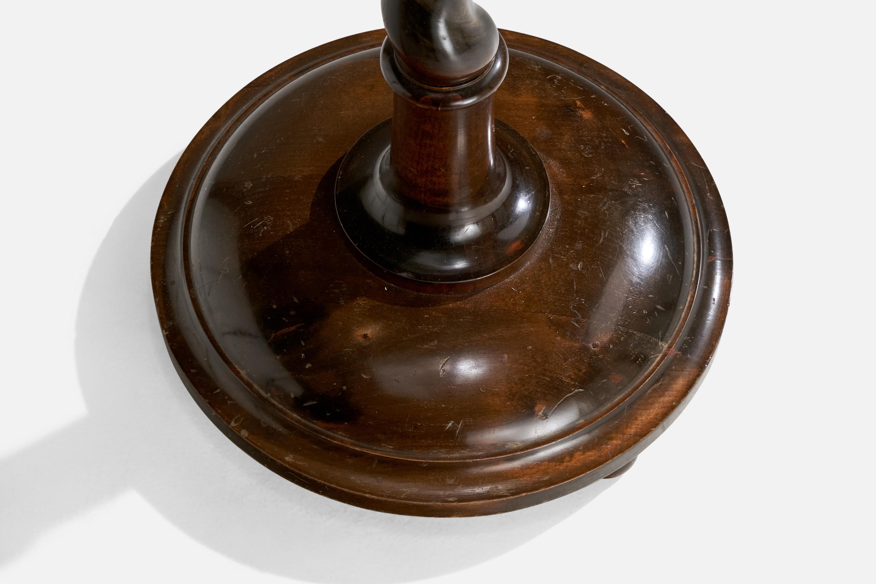 Début du 20ème siècle Designer suédois, lampadaire, bouleau, tissu, Suède, années 1920 en vente