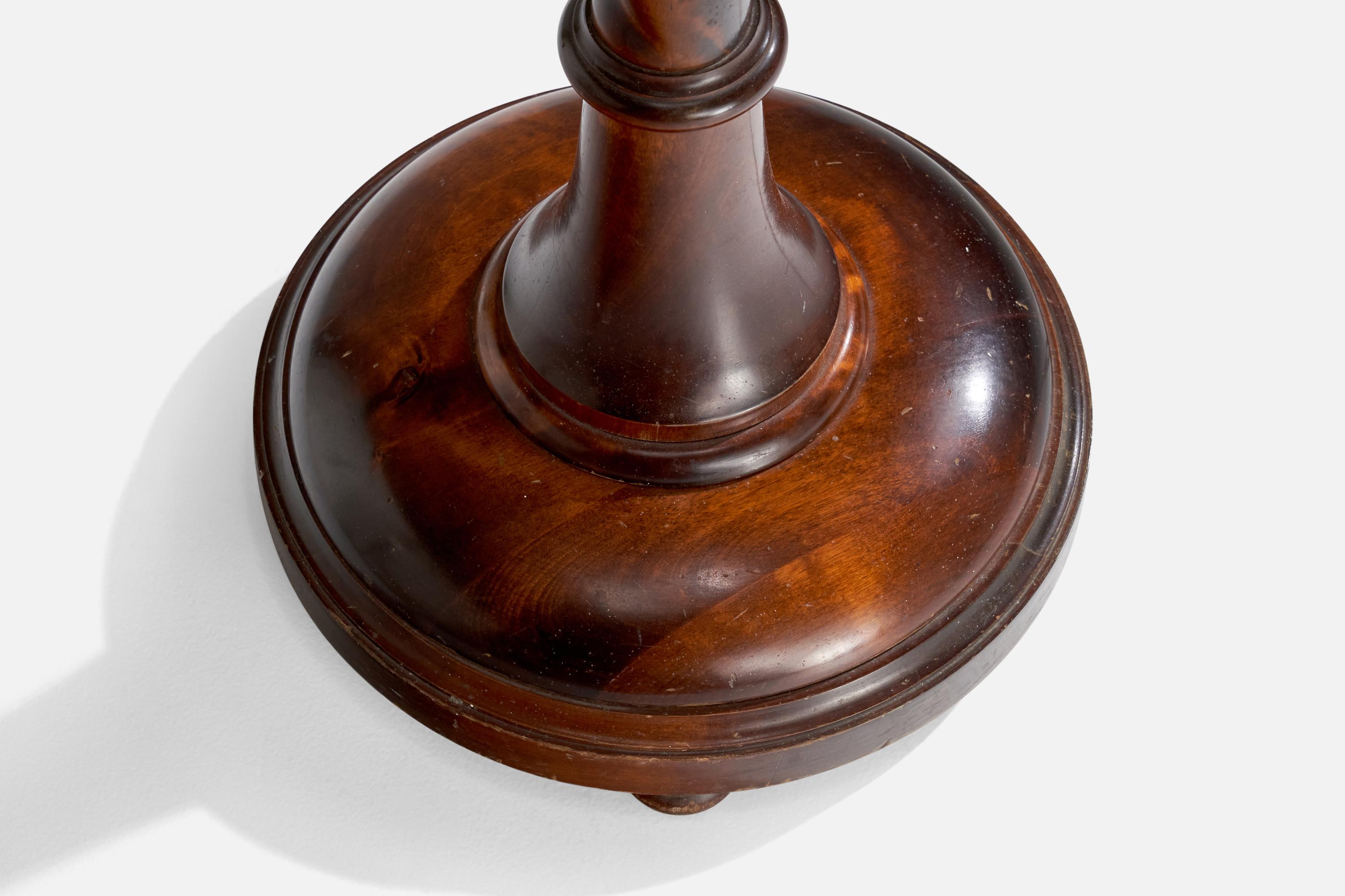 Designer suédois, lampadaire, bouleau, tissu, Suède, années 1920 en vente 1