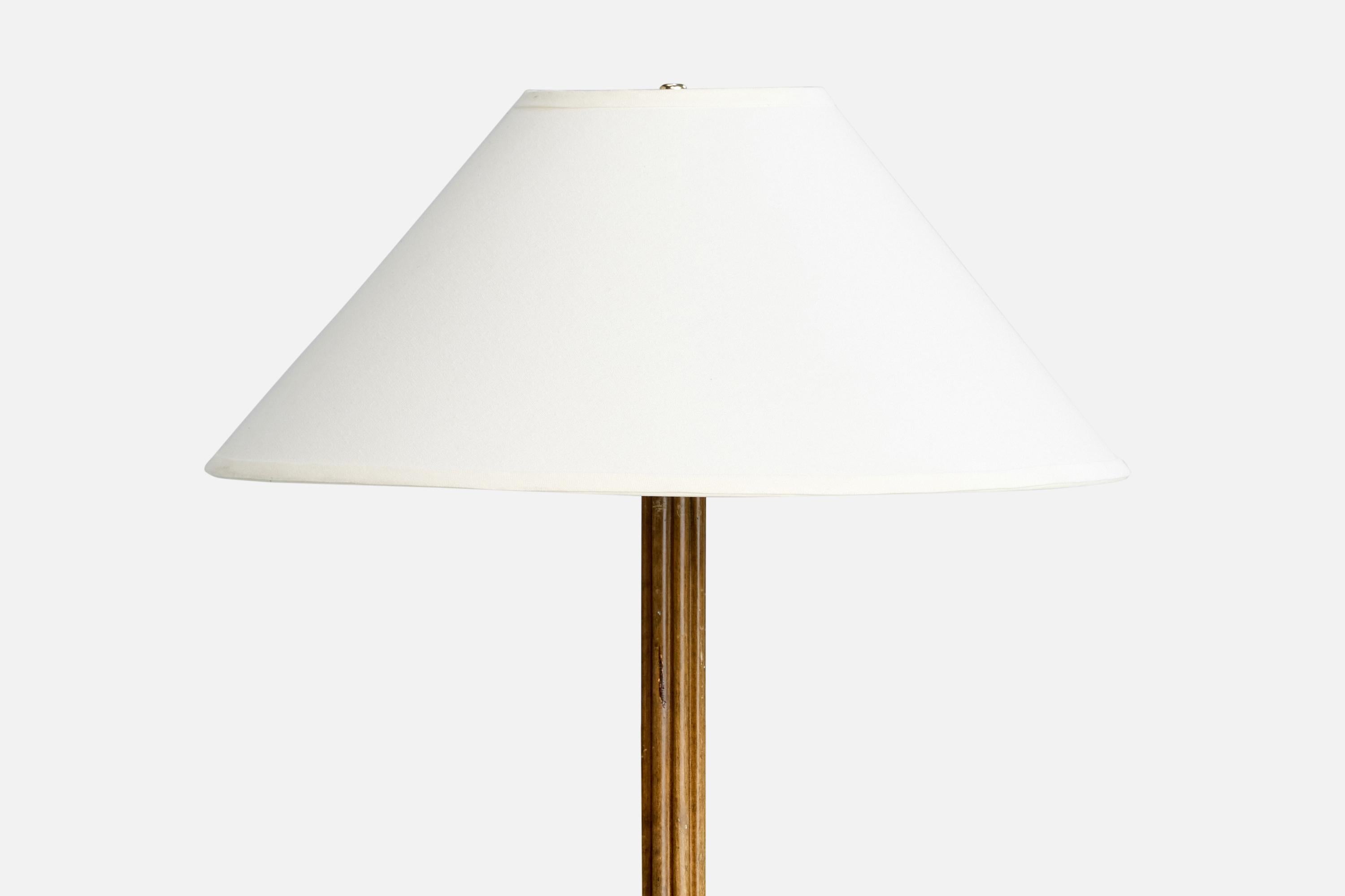 Suédois Designer suédois, lampadaire, bouleau, tissu, Suède, années 1930 en vente