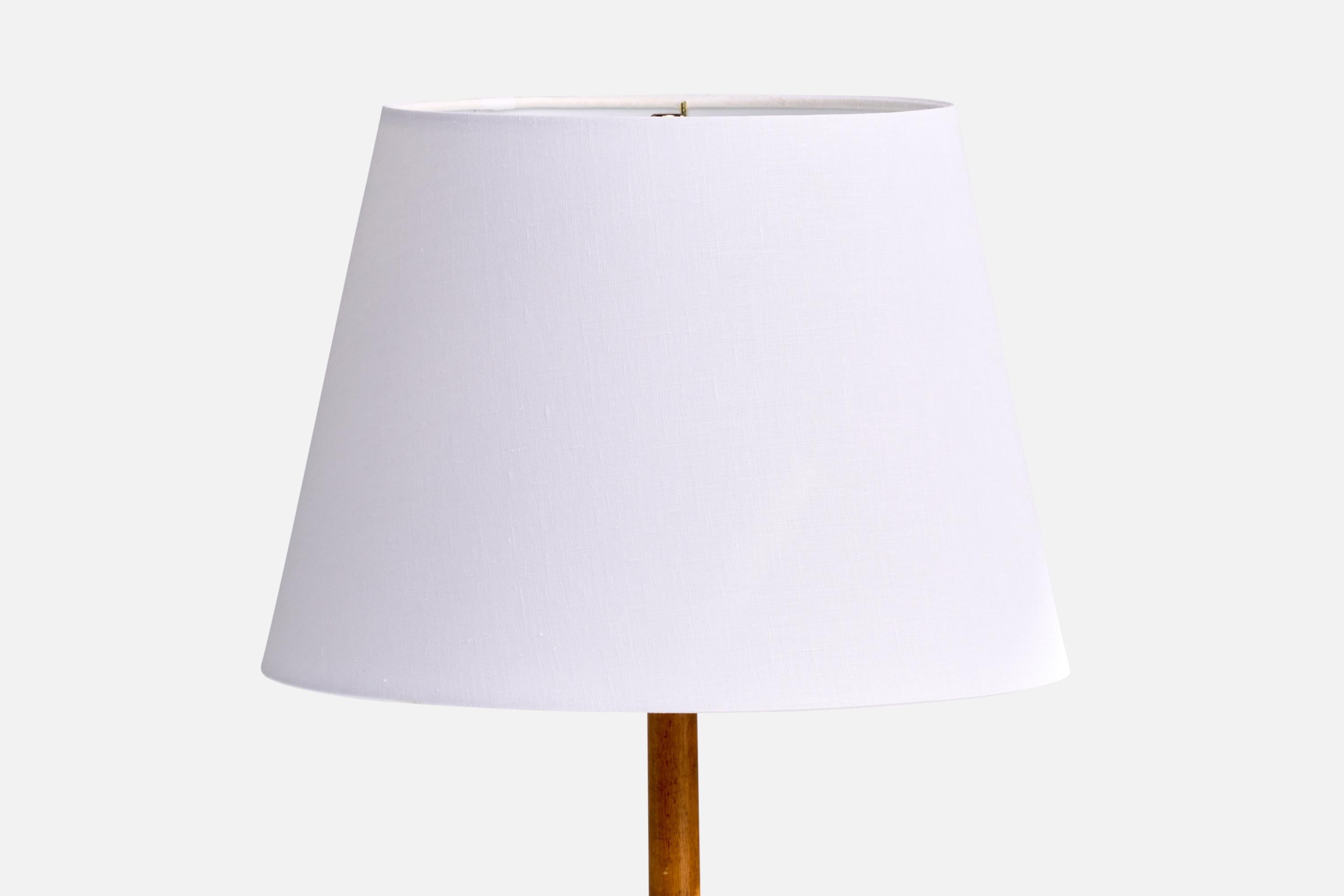Suédois Designer suédois, lampadaire, bouleau, tissu, Suède, années 1930 en vente