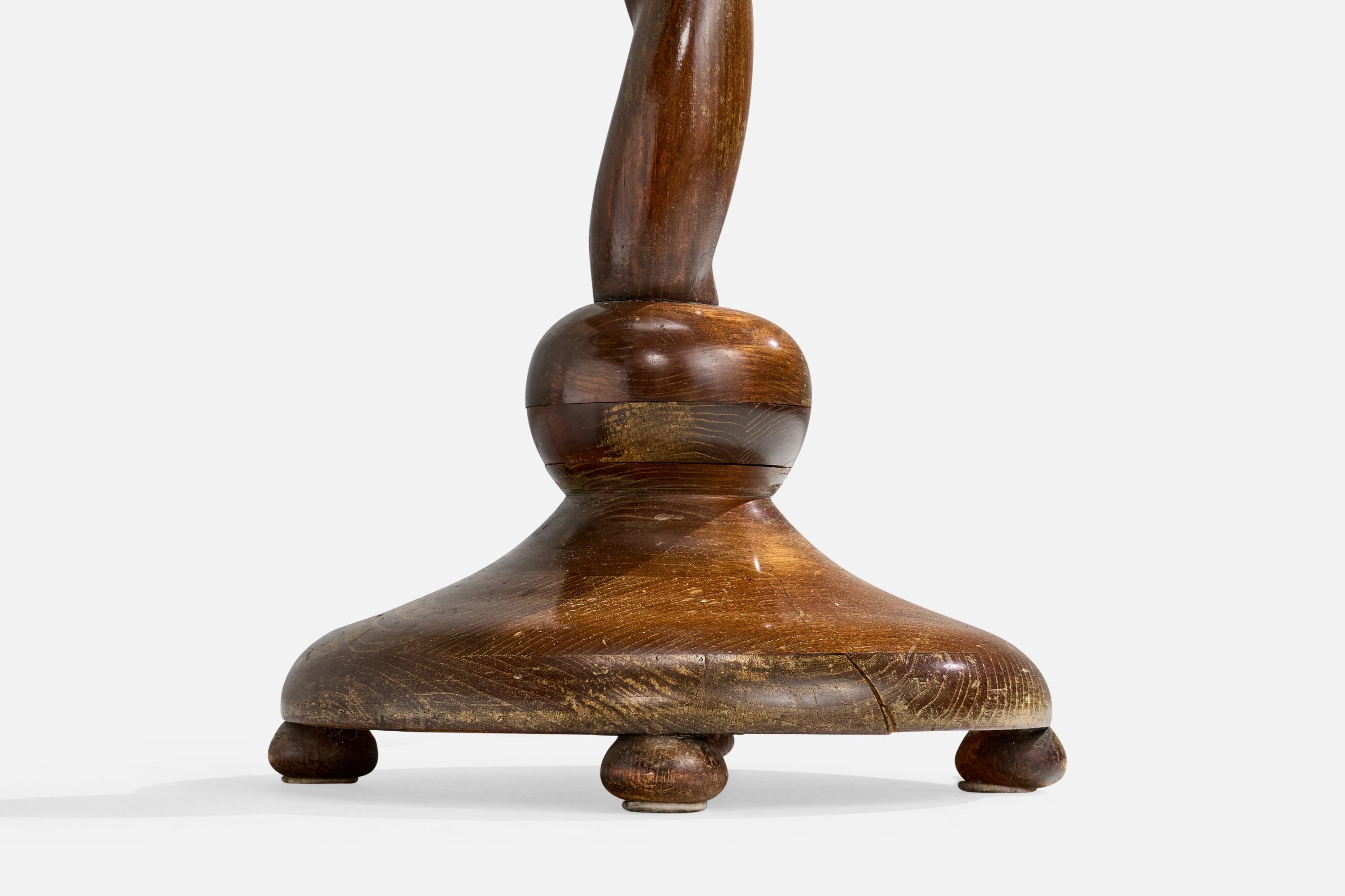 Schwedische Designerin, Stehlampe, Birke, Stoff, Schweden, 1930er Jahre im Angebot 4