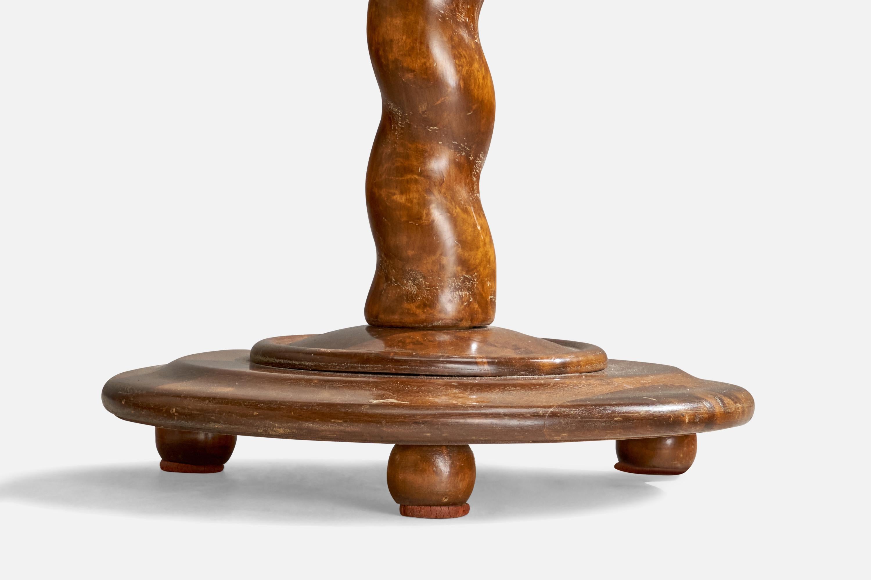 Designer suédois, lampadaire, bouleau, velours, Suède, années 1930 en vente 2