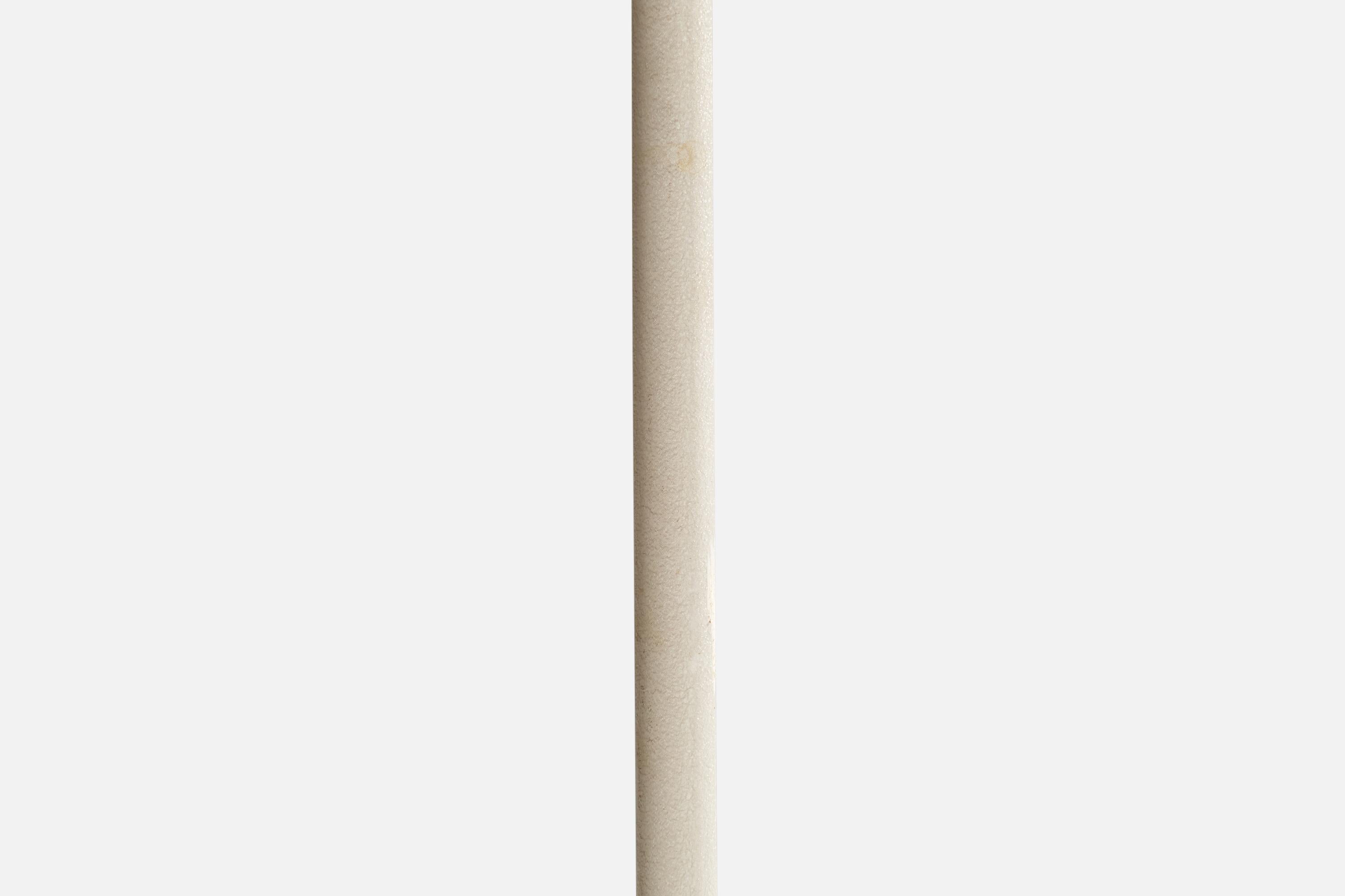 Swedish Designer, Floor Lamp, Brass, Metal, Glass, Sweden, 1950s For Sale 1