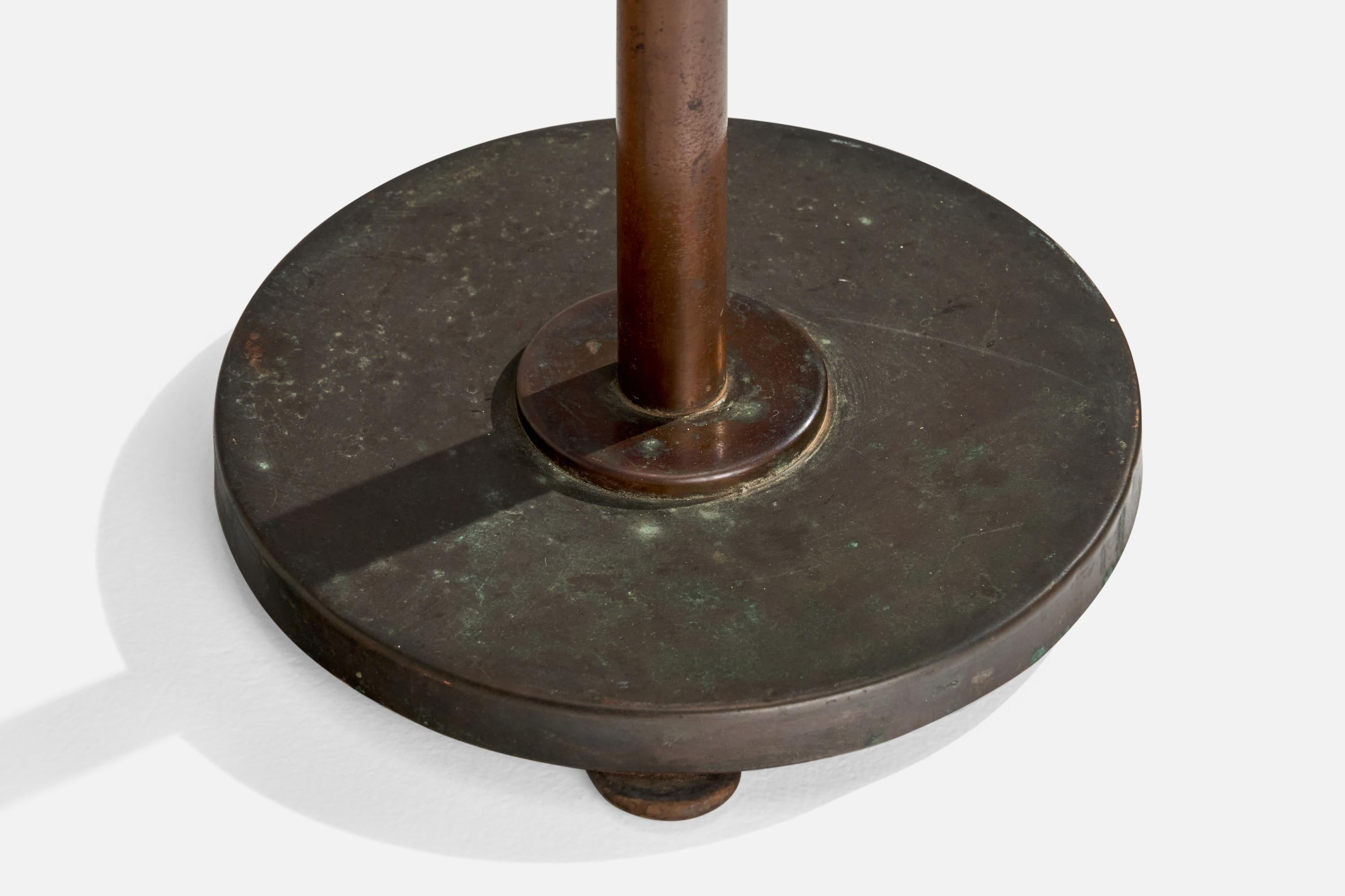 Swedish Designer, Floor Lamp, Bronze, Sweden, 1930s For Sale 1