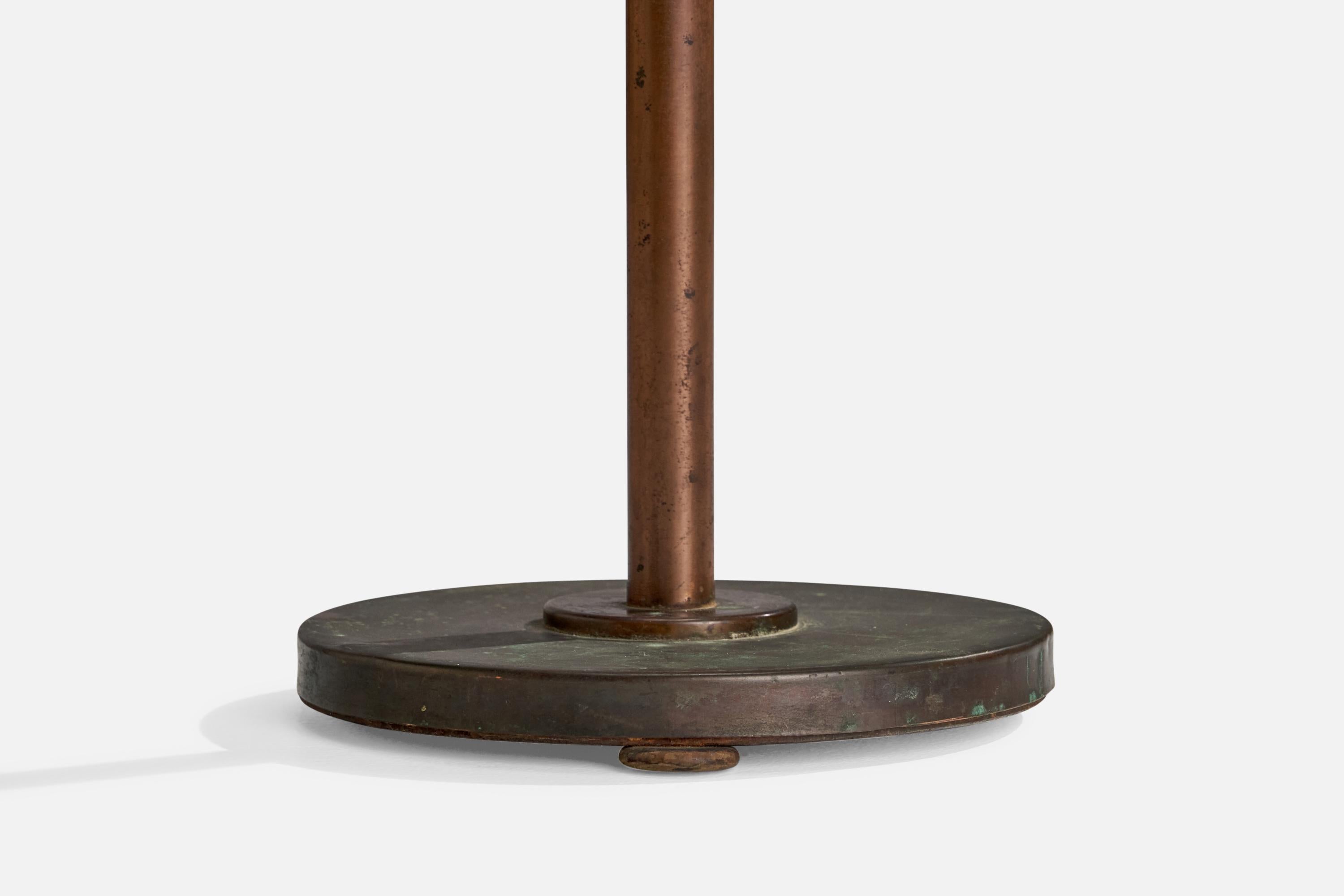 Bronze Designer suédois, lampadaire, bronze, Suède, années 1930 en vente