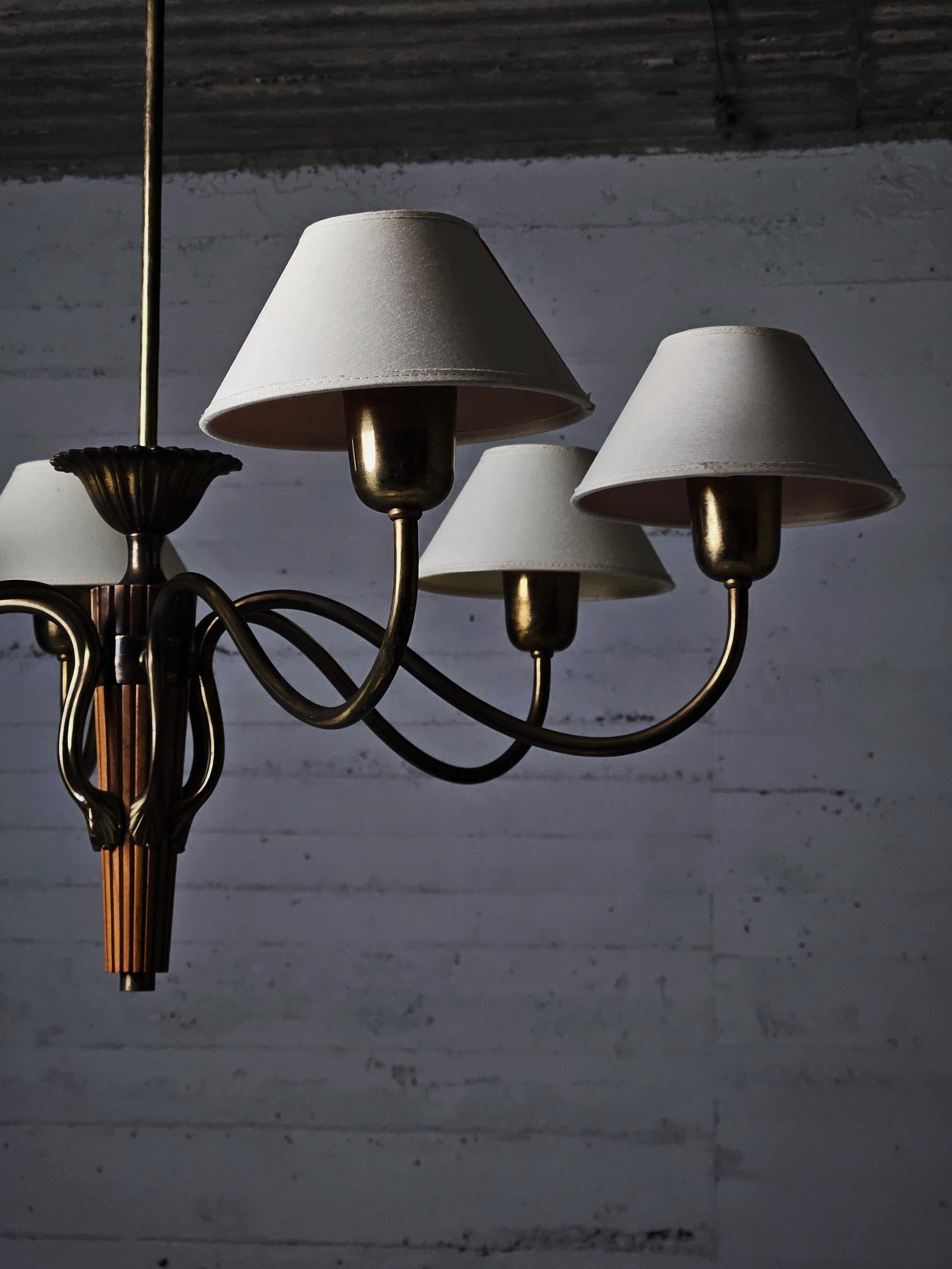 Scandinavian Modern Swedish designer floor lamp by Bröderna Malmström Metallvarufabrik, 1950s
