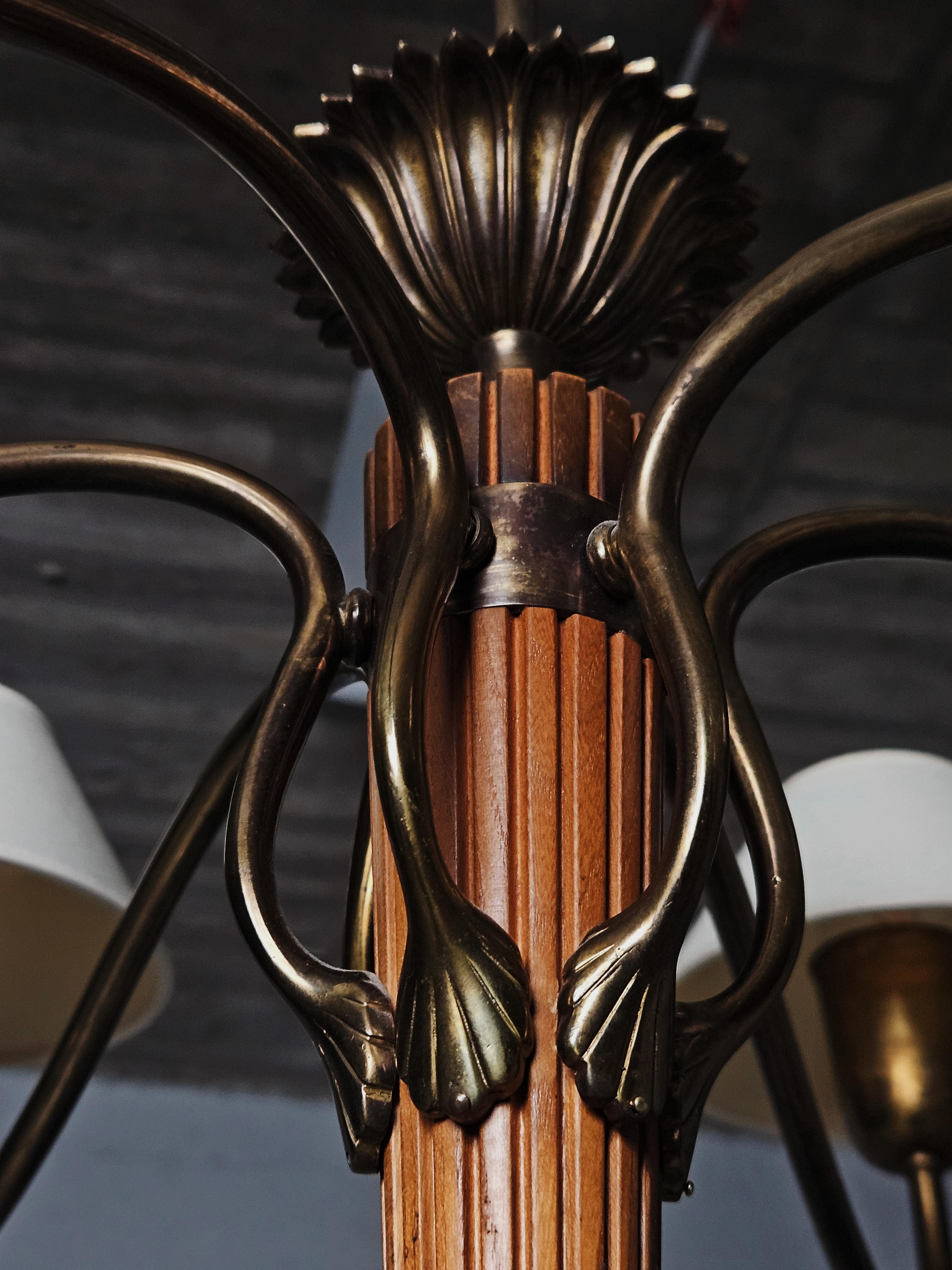 20th Century Swedish designer floor lamp by Bröderna Malmström Metallvarufabrik, 1950s