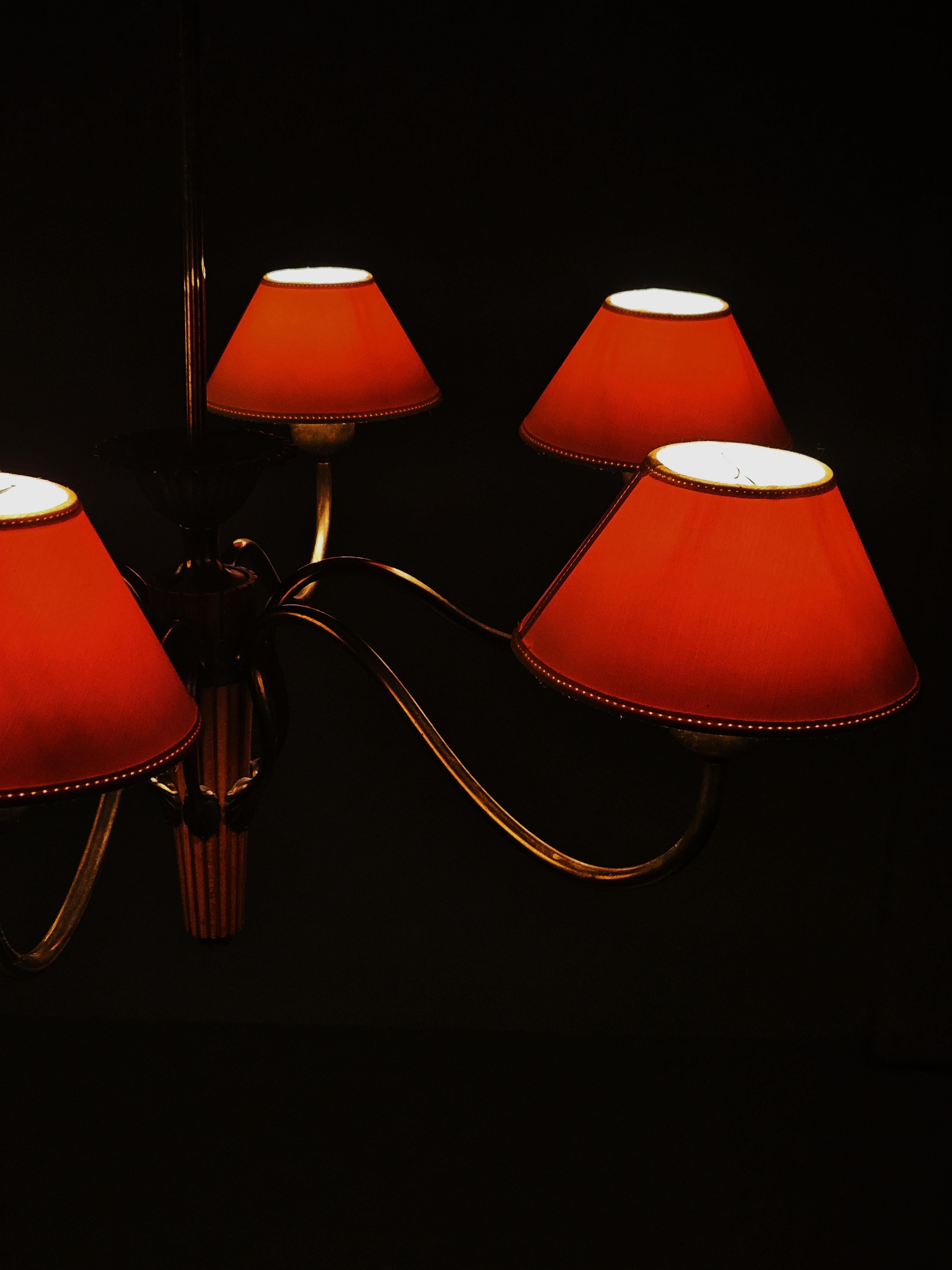 Swedish designer floor lamp by Bröderna Malmström Metallvarufabrik, 1950s 1