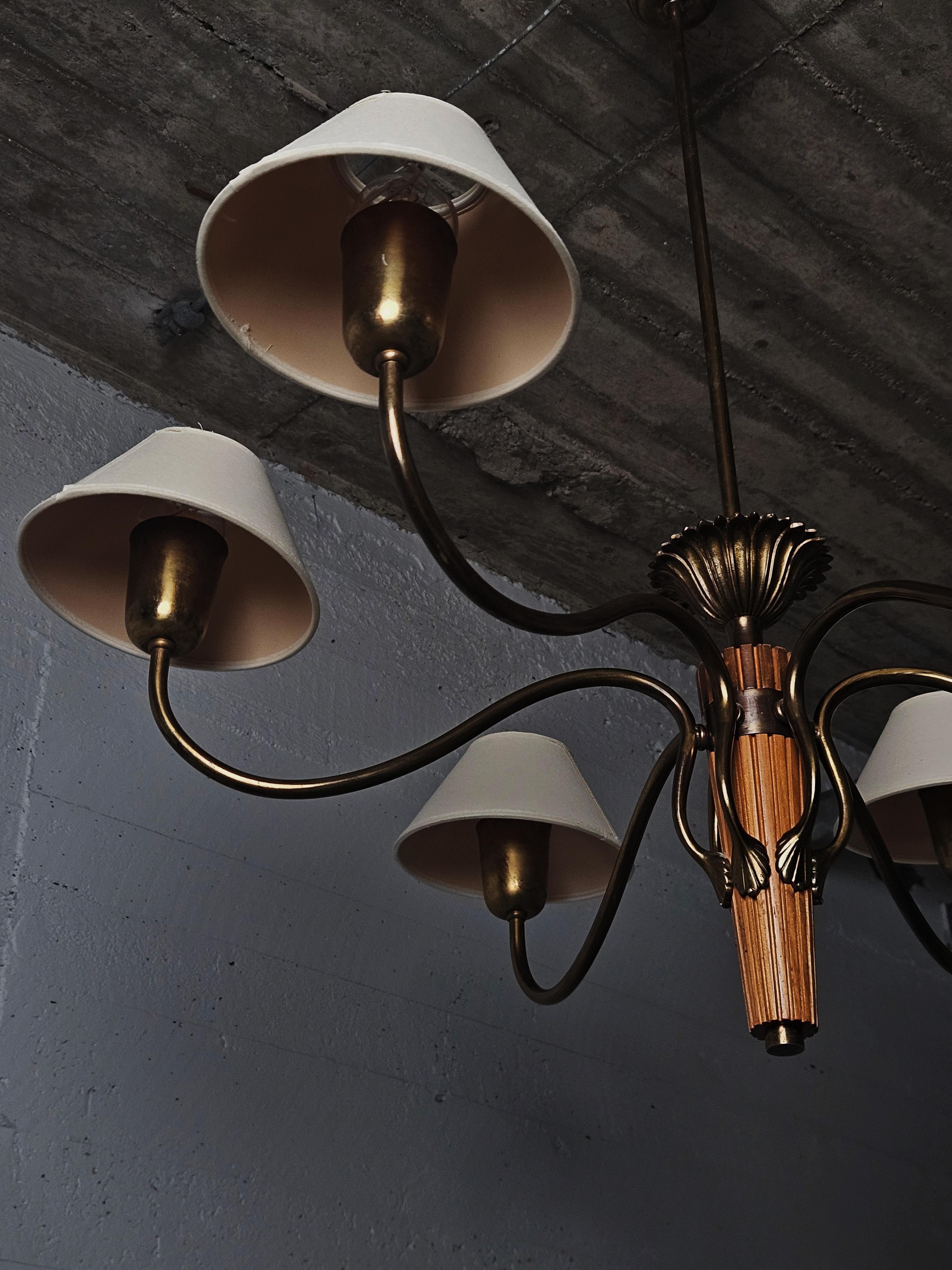 Swedish designer floor lamp by Bröderna Malmström Metallvarufabrik, 1950s 3
